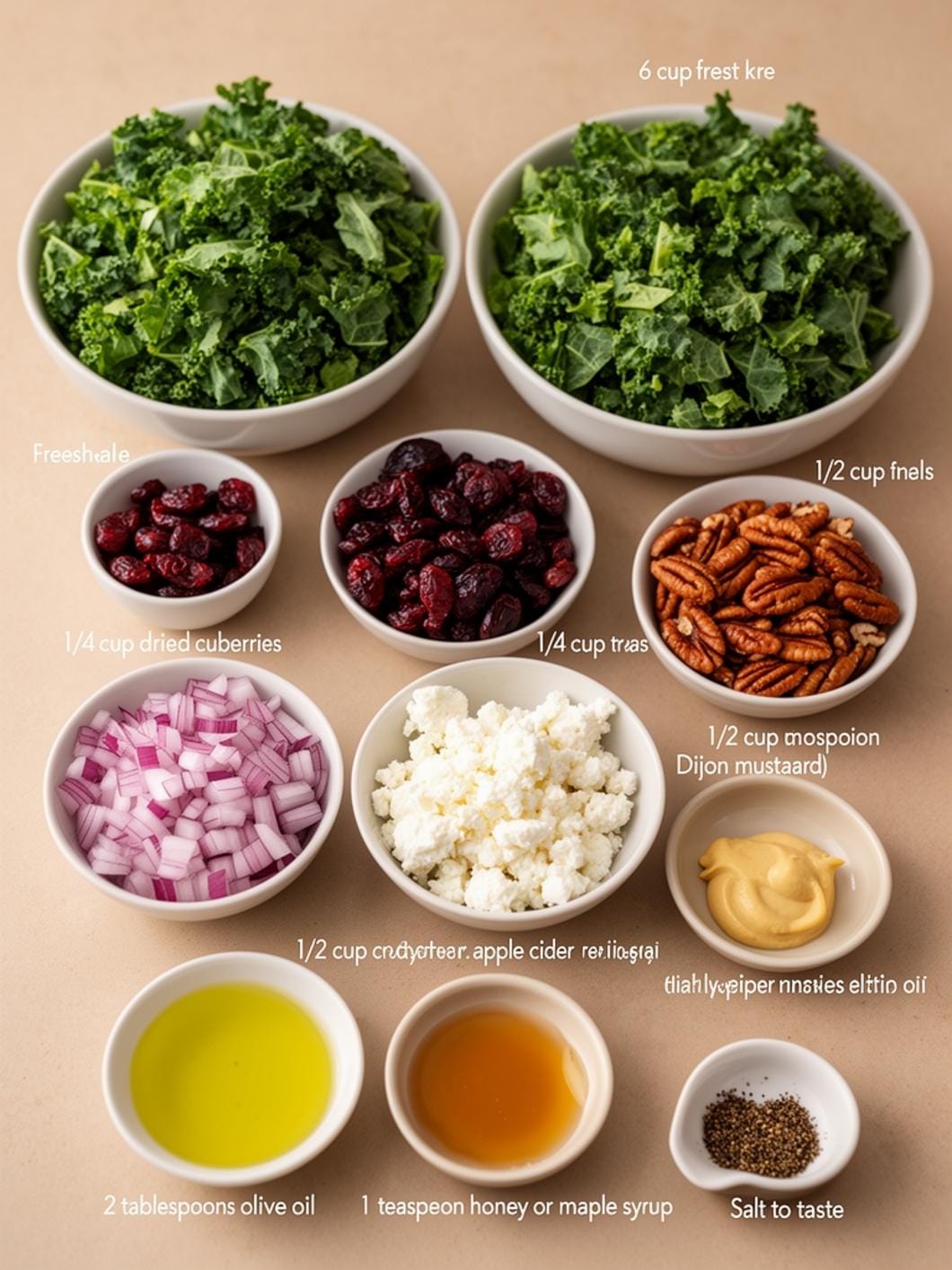 Cranberry Pecan Harvest Salad with Kale