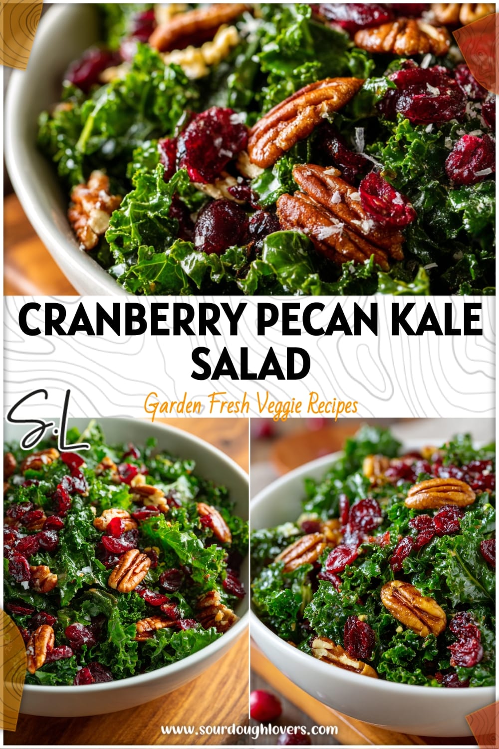 Cranberry Pecan Harvest Salad with Kale
