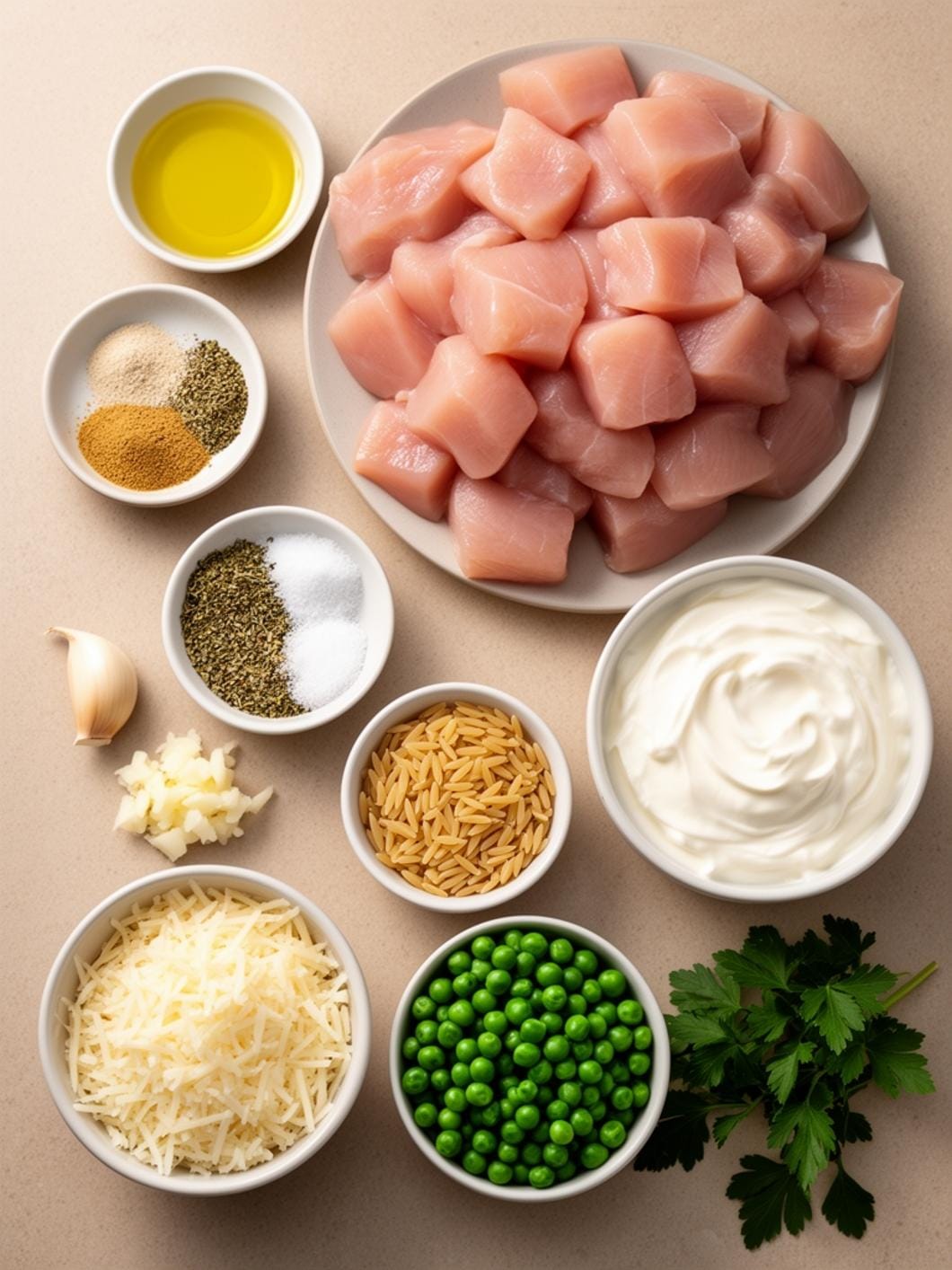 Creamy Chicken Alfredo Orzo: Easy One-Pot Recipe