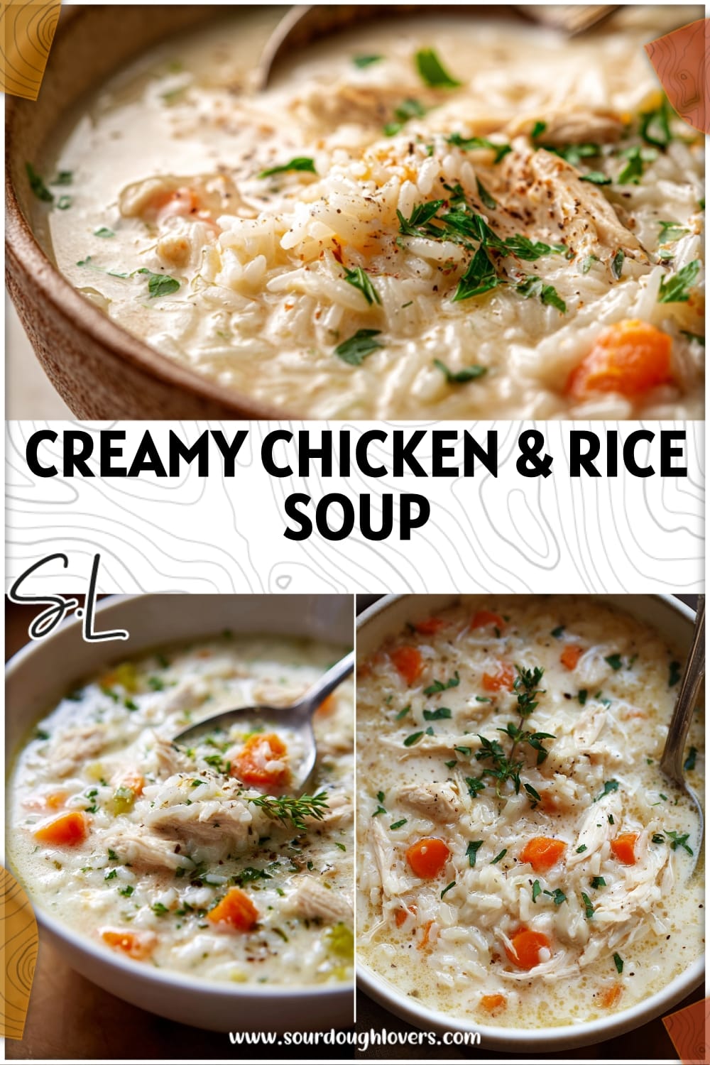 Easy Creamy Chicken & Rice Soup Recipe