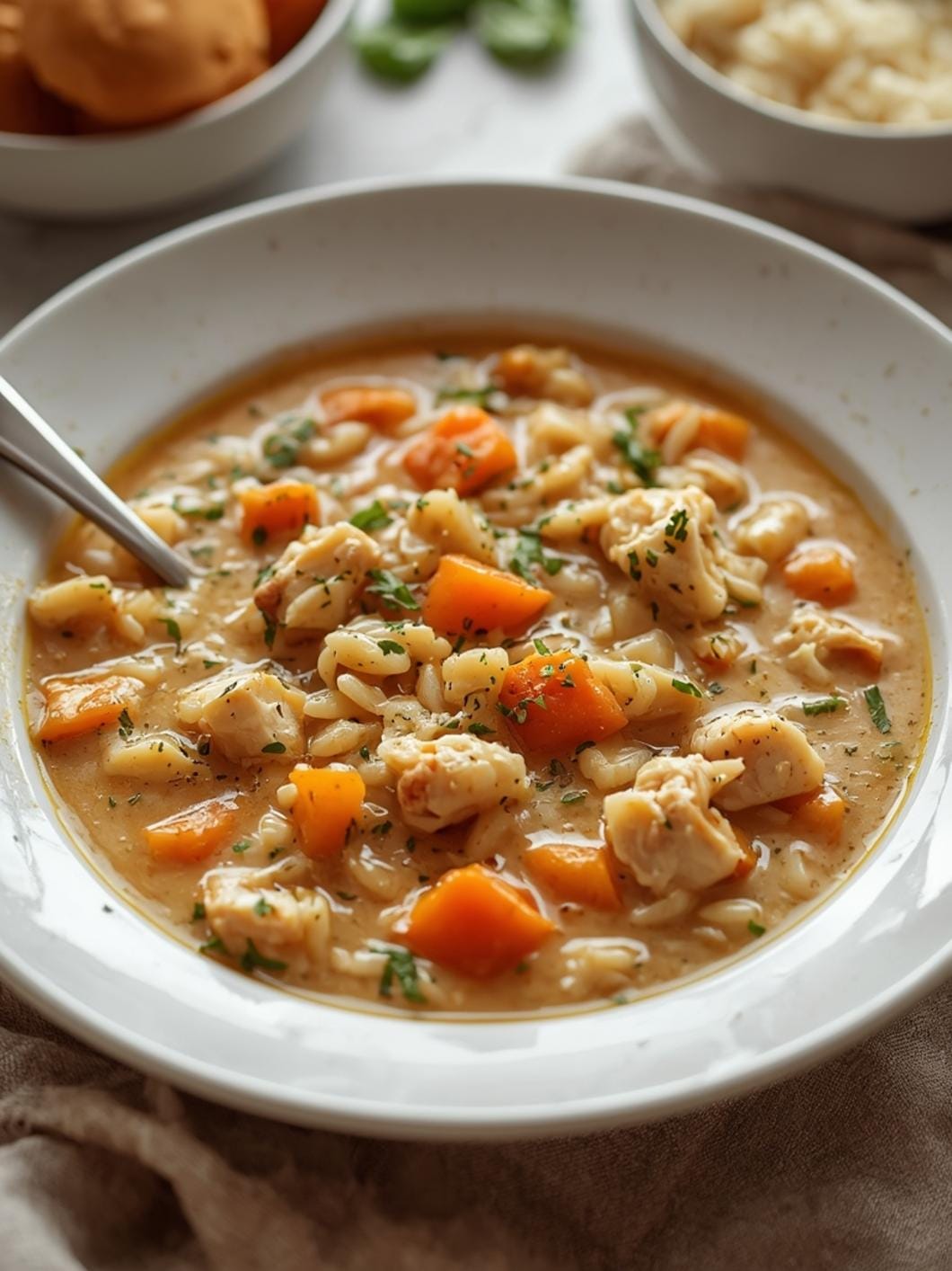 Creamy Chicken & Rice Soup: Easy Homemade Crockpot Recipe