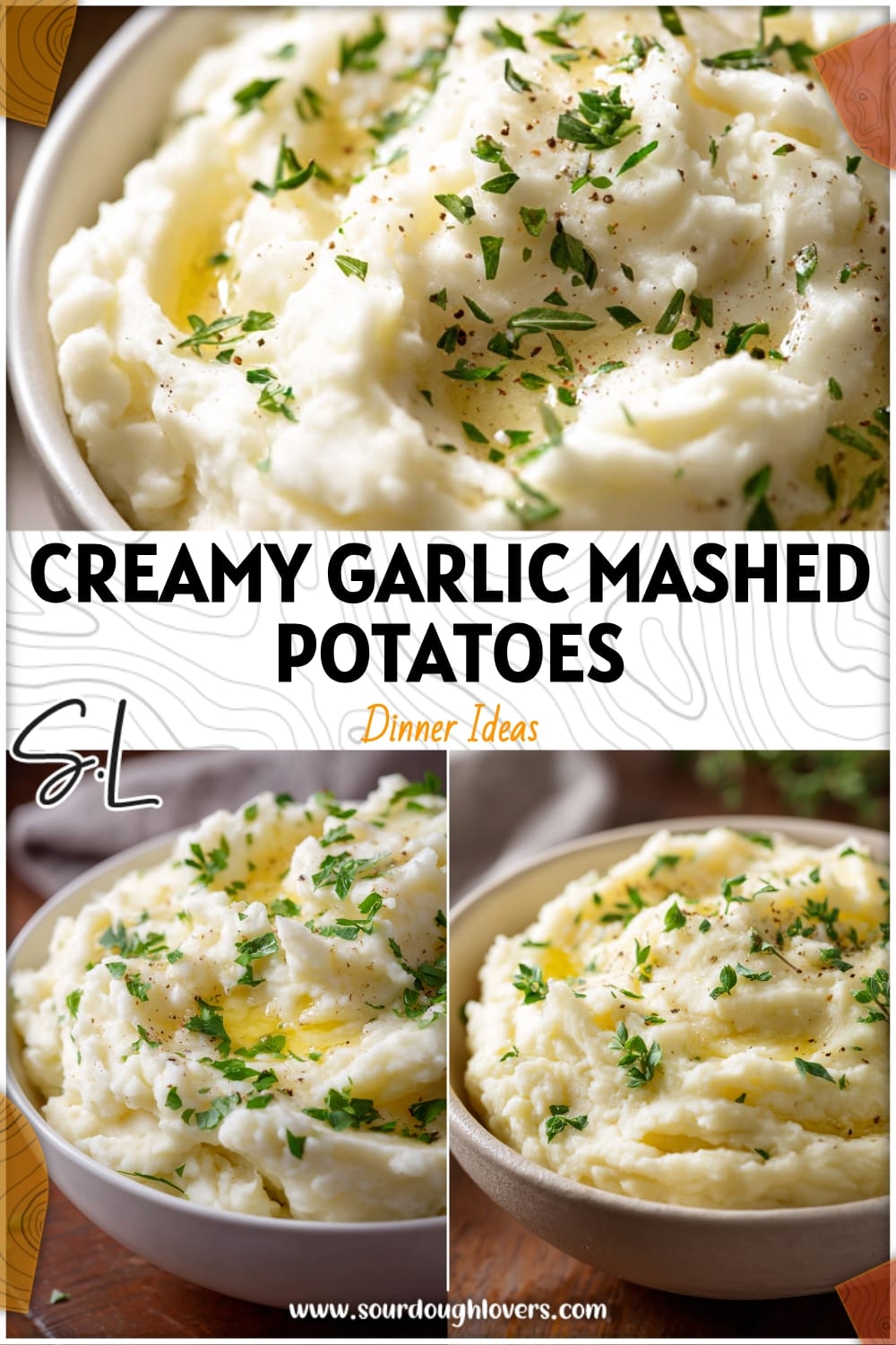 Creamy Garlic Mashed Potatoes Recipe - Easy Homemade Side Dish