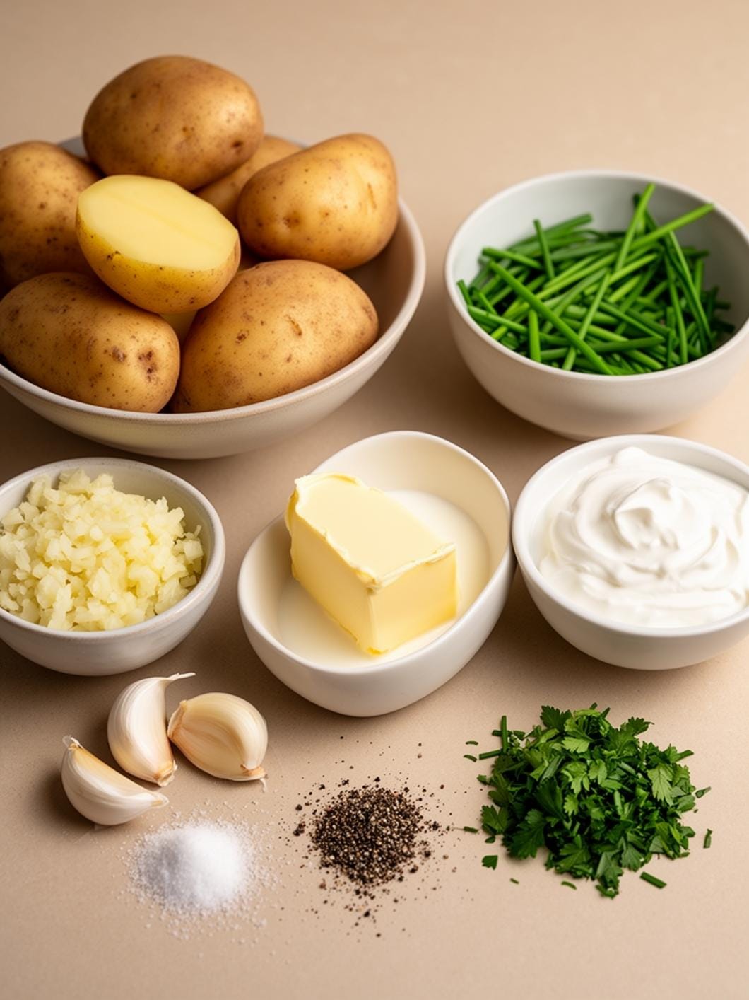 Creamy Garlic Mashed Potatoes Recipe - Easy Homemade Side Dish