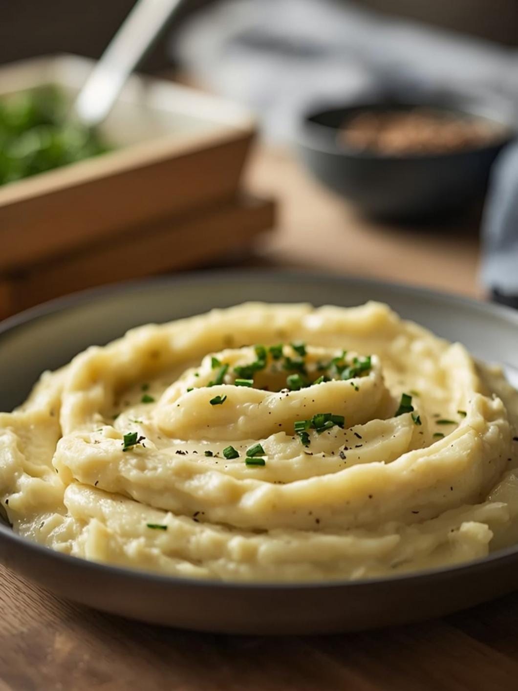 Creamy Garlic Mashed Potatoes Recipe - Easy Homemade Side Dish