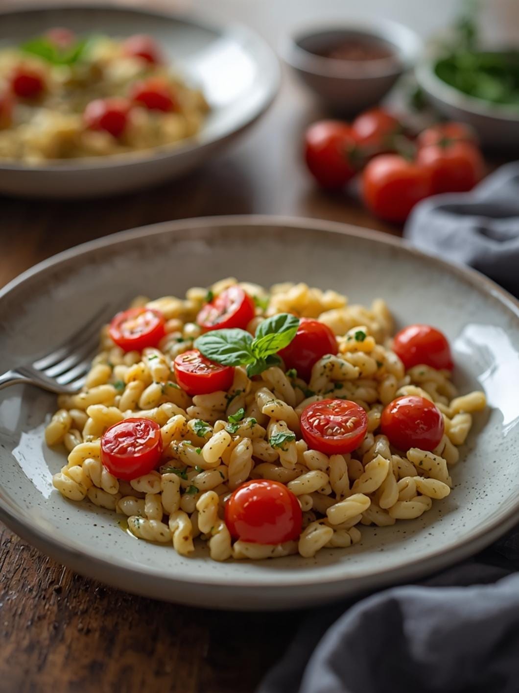Creamy Pesto Orzo with Cherry Tomatoes: Easy & Flavorful One-Pan Meal