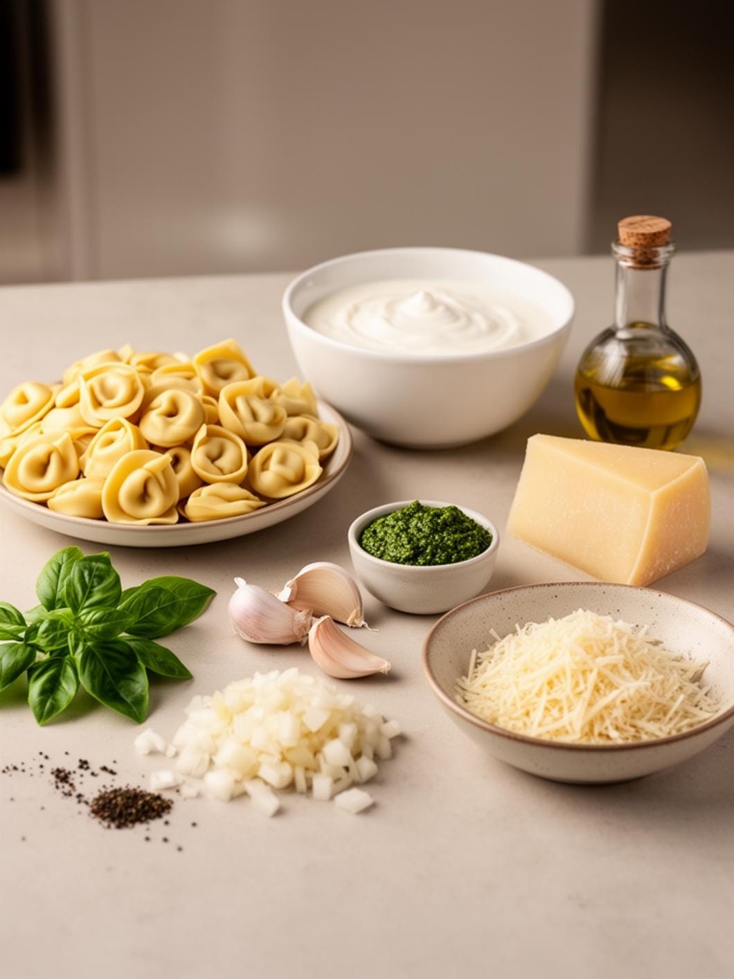 Creamy Pesto Tortellini Recipe: Easy & Delicious Pasta Dinner Idea