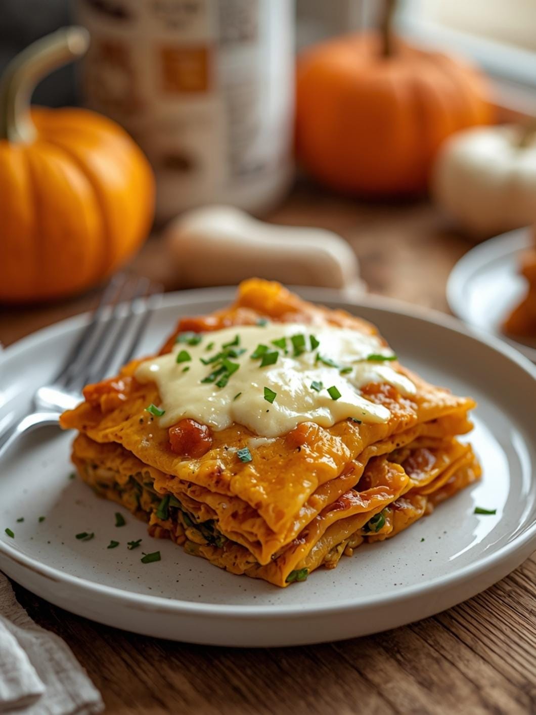 Creamy Pumpkin Alfredo Lasagna Recipe for a Cozy Dinner