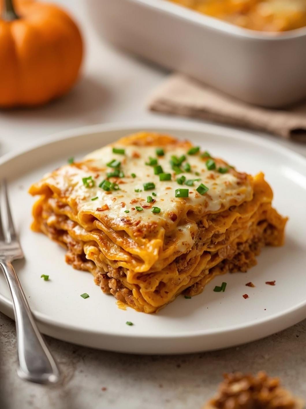 Creamy Pumpkin Alfredo Lasagna Recipe - Perfect Fall Dinner Idea!