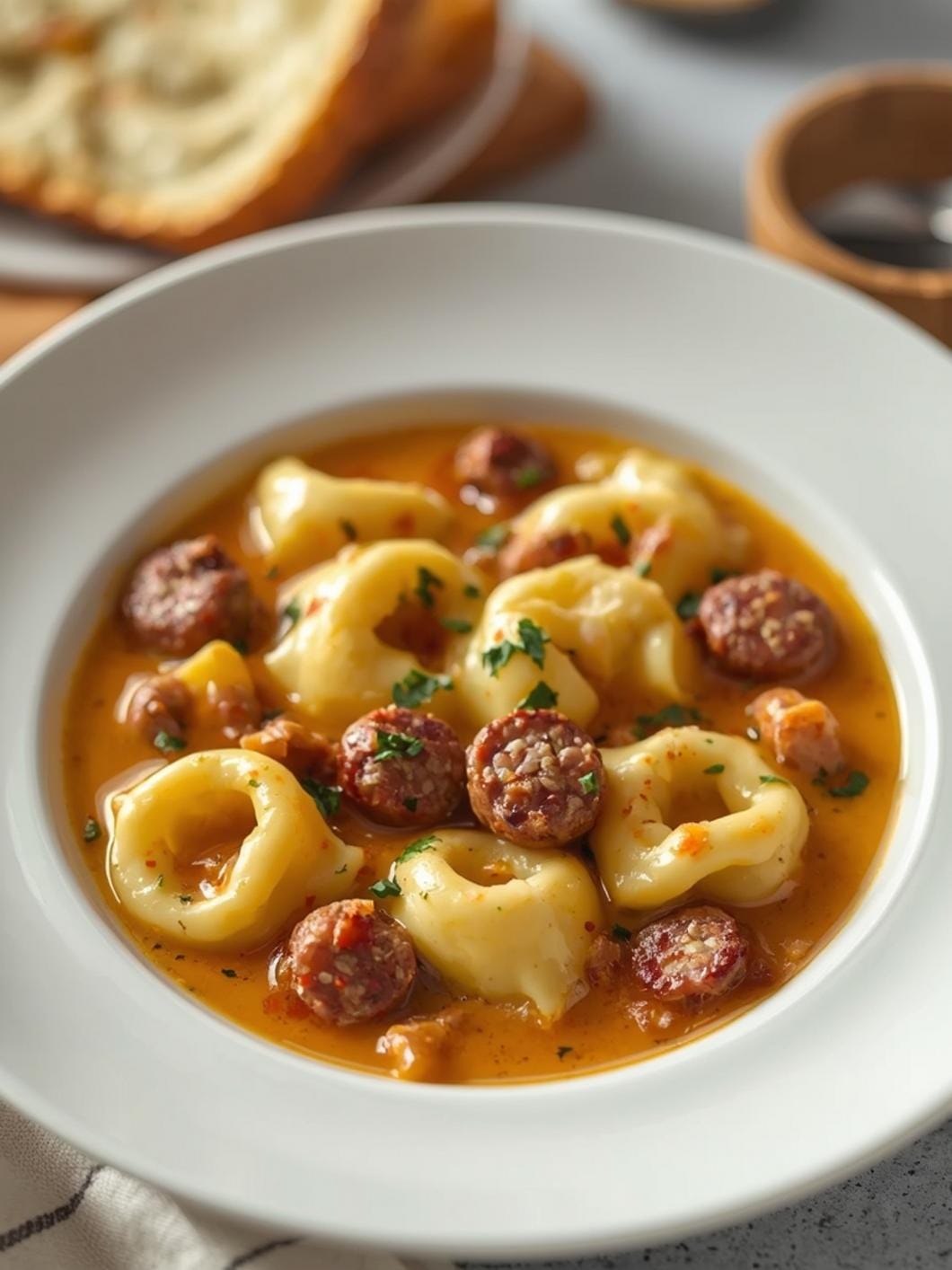Creamy Tortellini Sausage Soup: Easy & Delicious Family Dinner