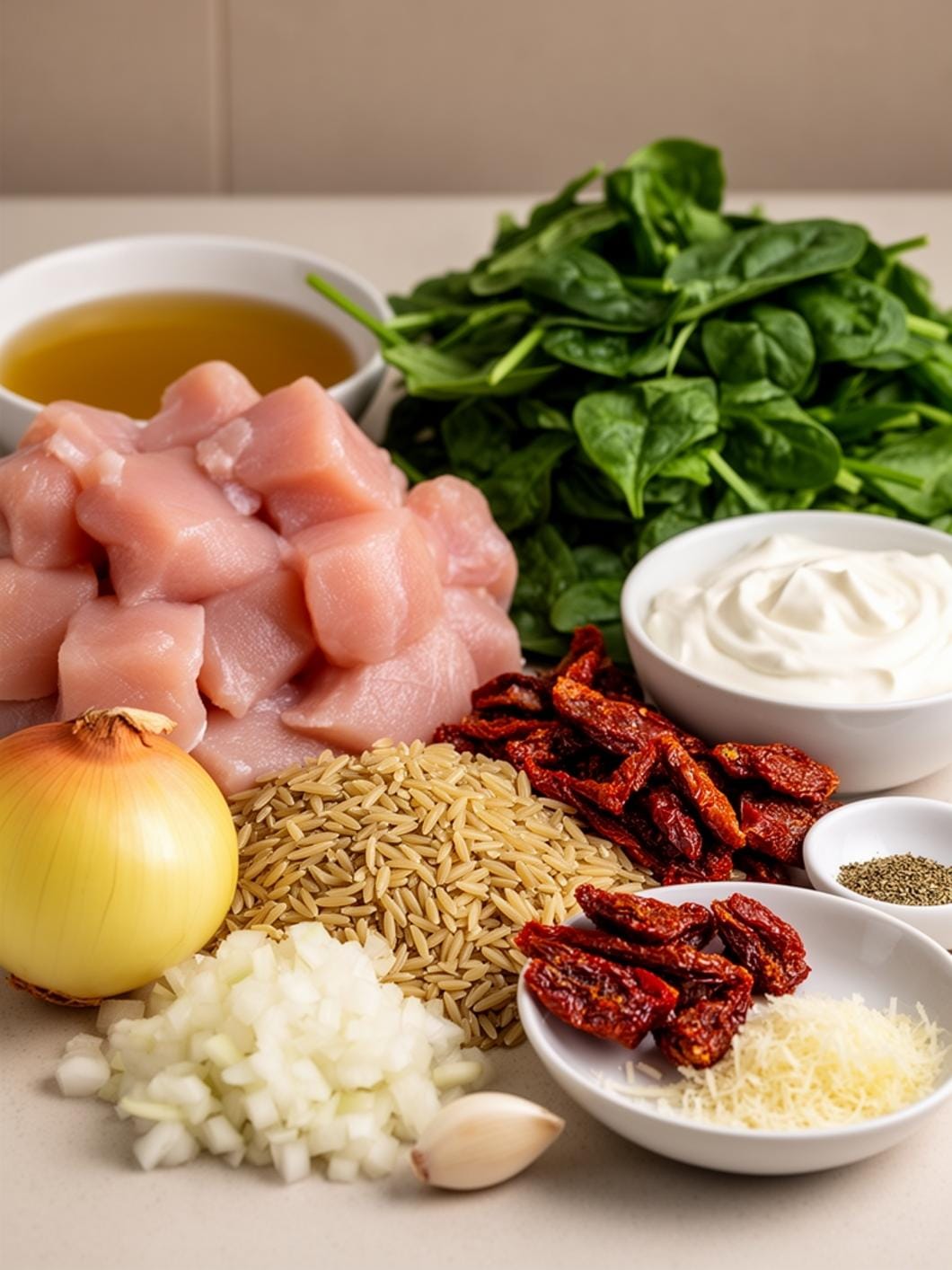 Creamy Tuscan Chicken Orzo: Easy One-Pot Dinner Recipe