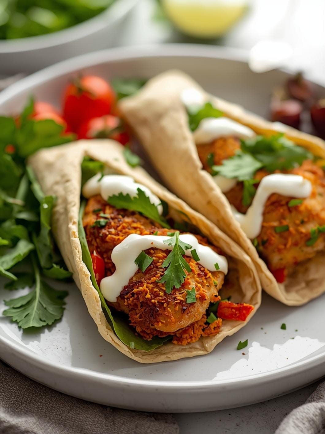 Crispy Chicken Caesar Wraps: Easy High-Protein Lunch & Meal Prep