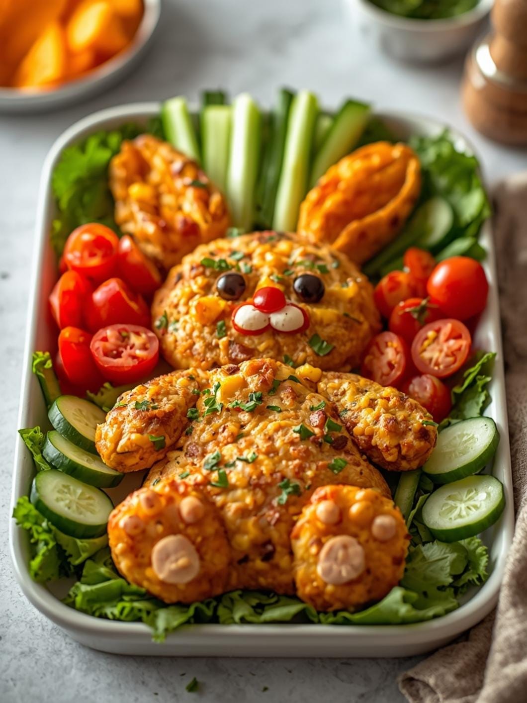 Cute Easter Bunny Veggie Tray: Kid-Friendly Appetizer Idea 15 Cute Easter Bunny Veggie Tray: Kid-Friendly Appetizer Idea