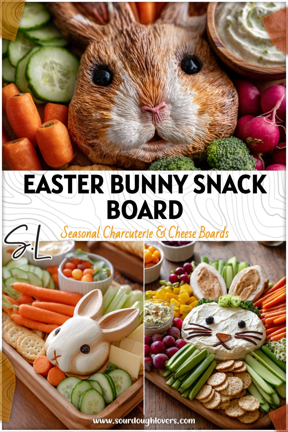 Adorable Easter Bunny Snack Board for Spring Gatherings