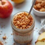 Easy Apple Cinnamon Overnight Oats for Healthy Breakfast Meal Prep 12 =
