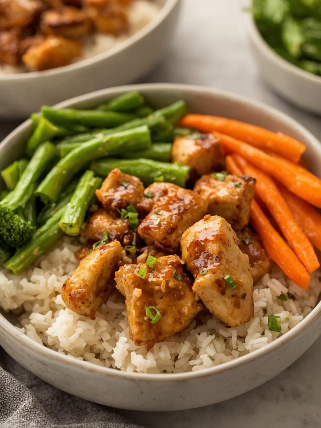 Easy Chicken Teriyaki Meal Prep Bowls with Veggies & Rice
