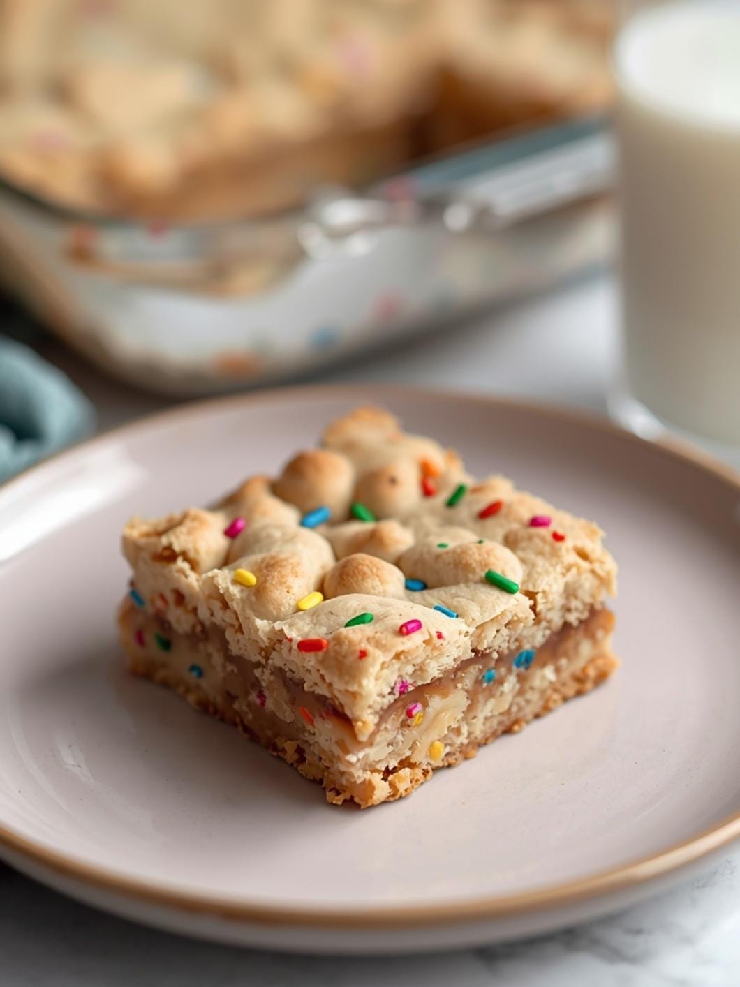 Easy Funfetti Sourdough Cookie Bars Recipe