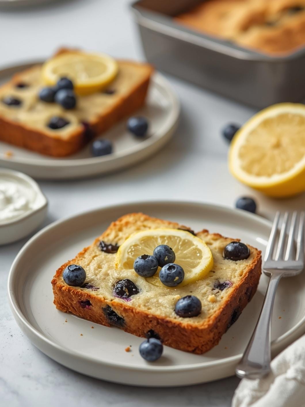 Easy Lemon Blueberry Sourdough Snack Loaf Recipe