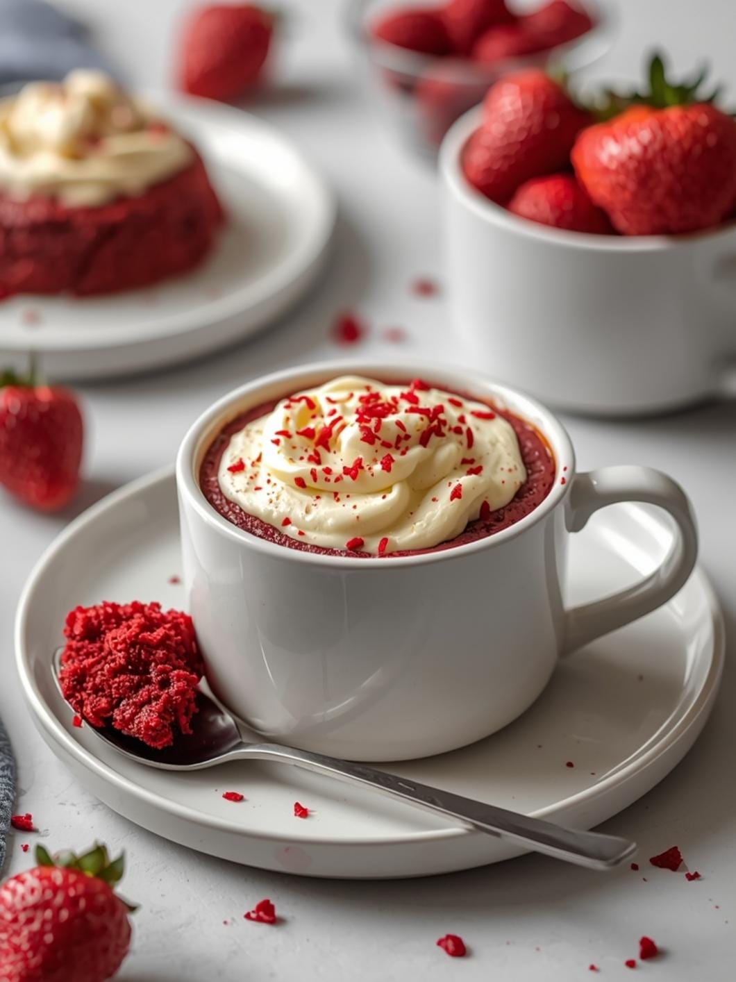 Easy Red Velvet Mug Cake Recipe
