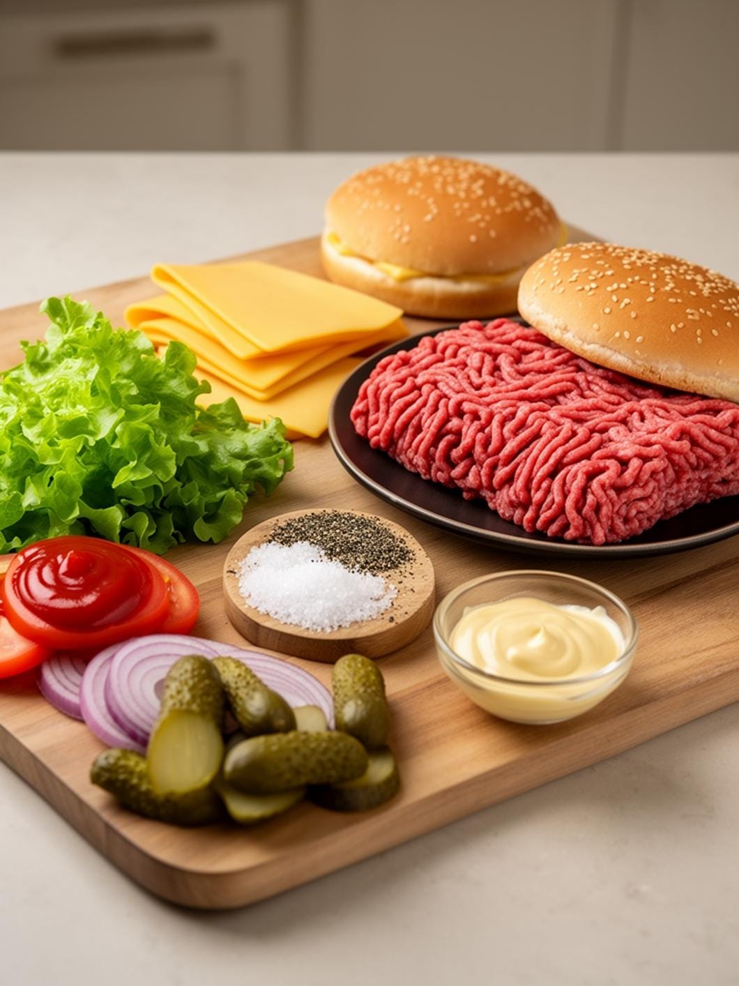 Easy Smash Burgers with American Cheese - Stovetop Recipe