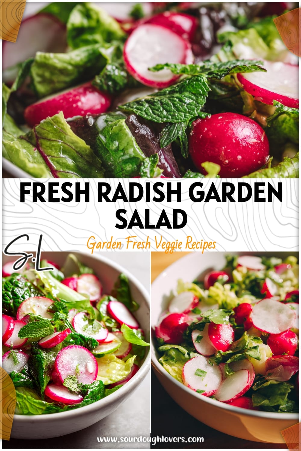 Fresh Spring Garden Salad with Radishes