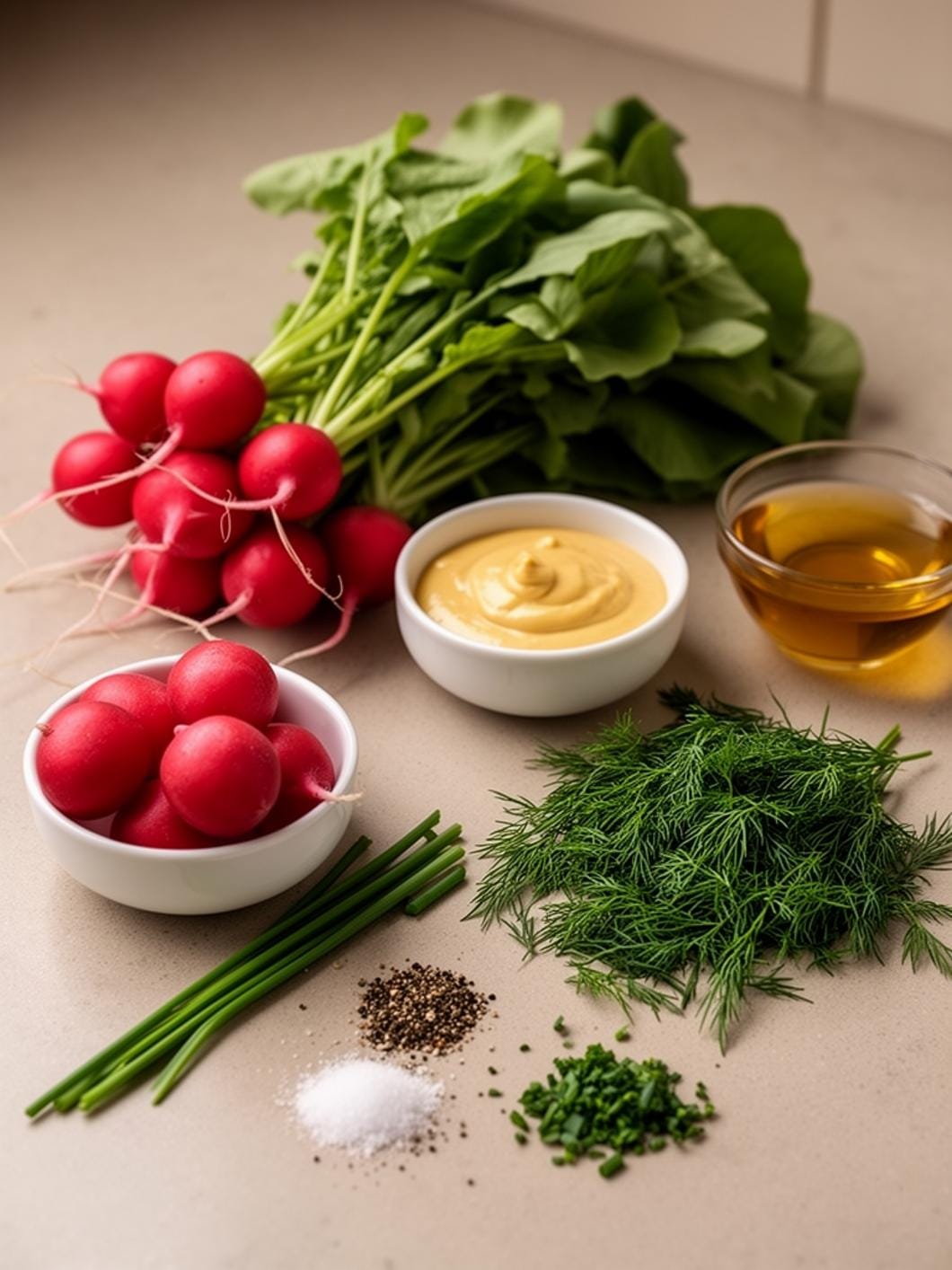 Fresh Spring Garden Salad with Radishes