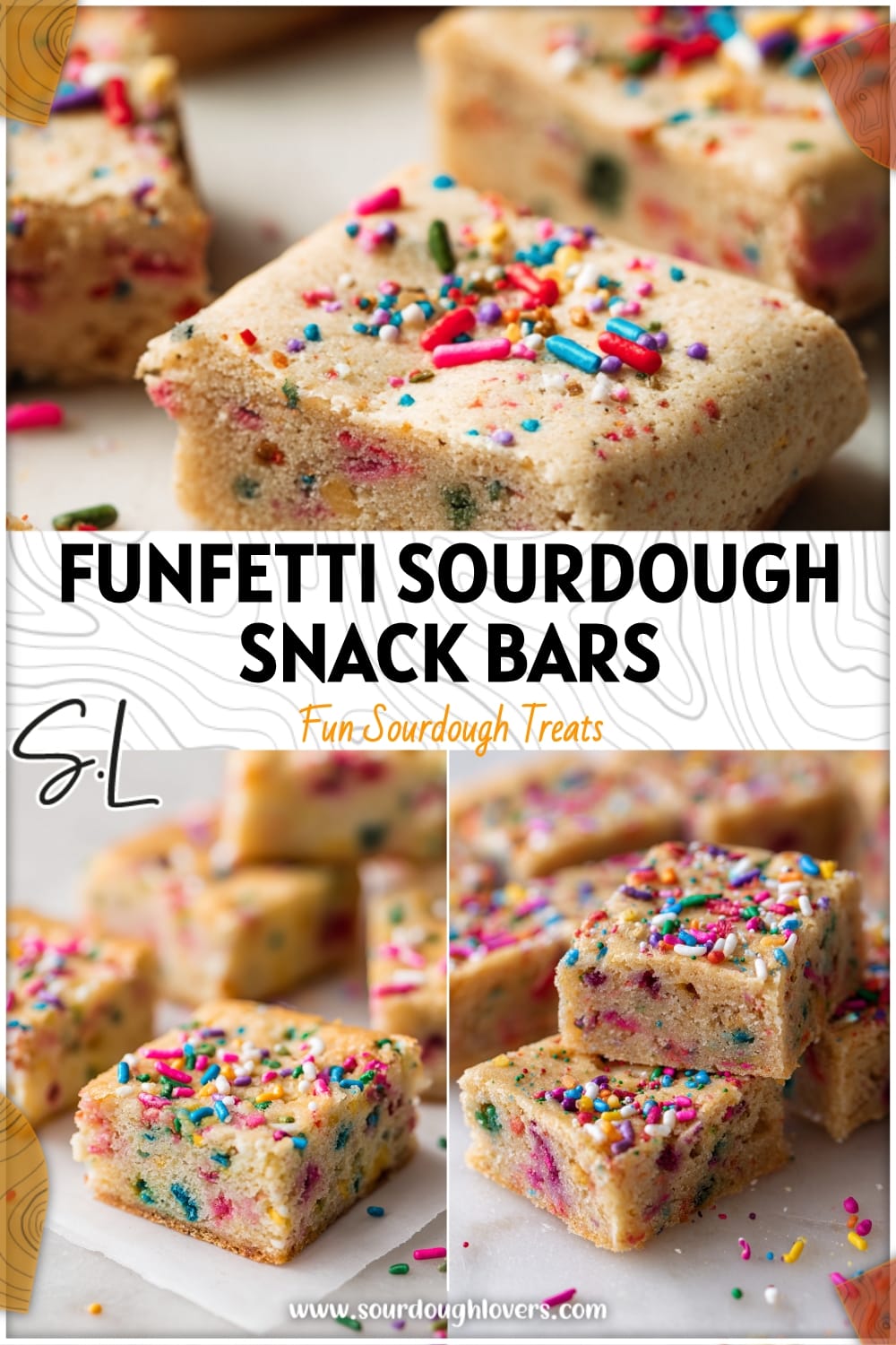Funfetti Sourdough Snack Bars: Easy Sourdough Starter Discard Recipe
