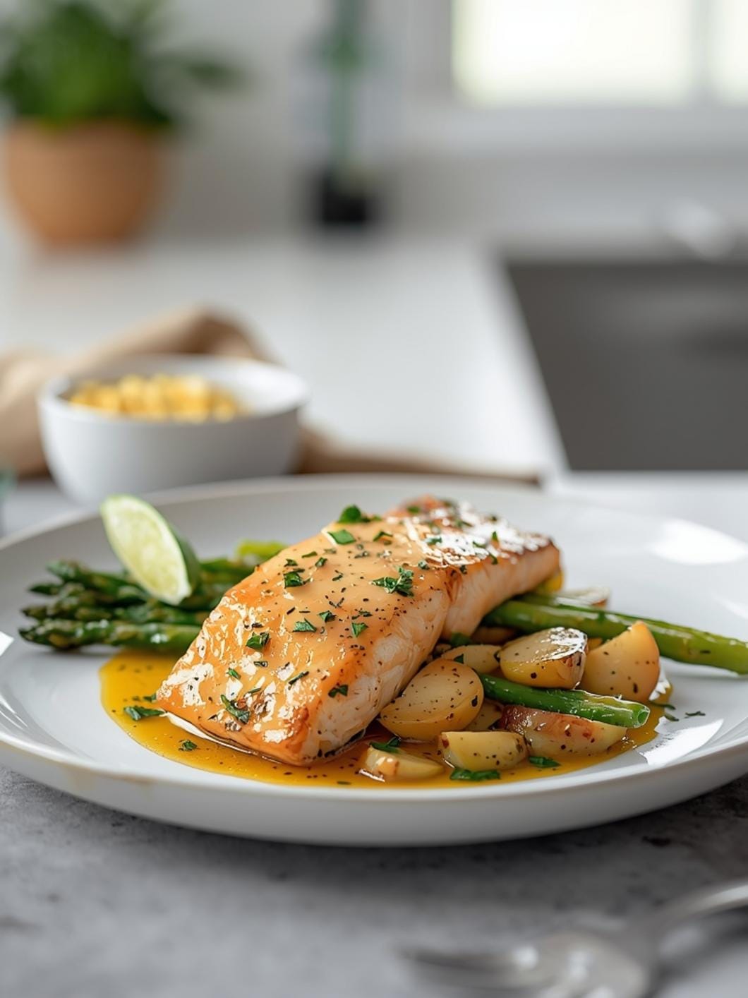 Garlic Butter Salmon & Asparagus: Easy One-Pan Dinner