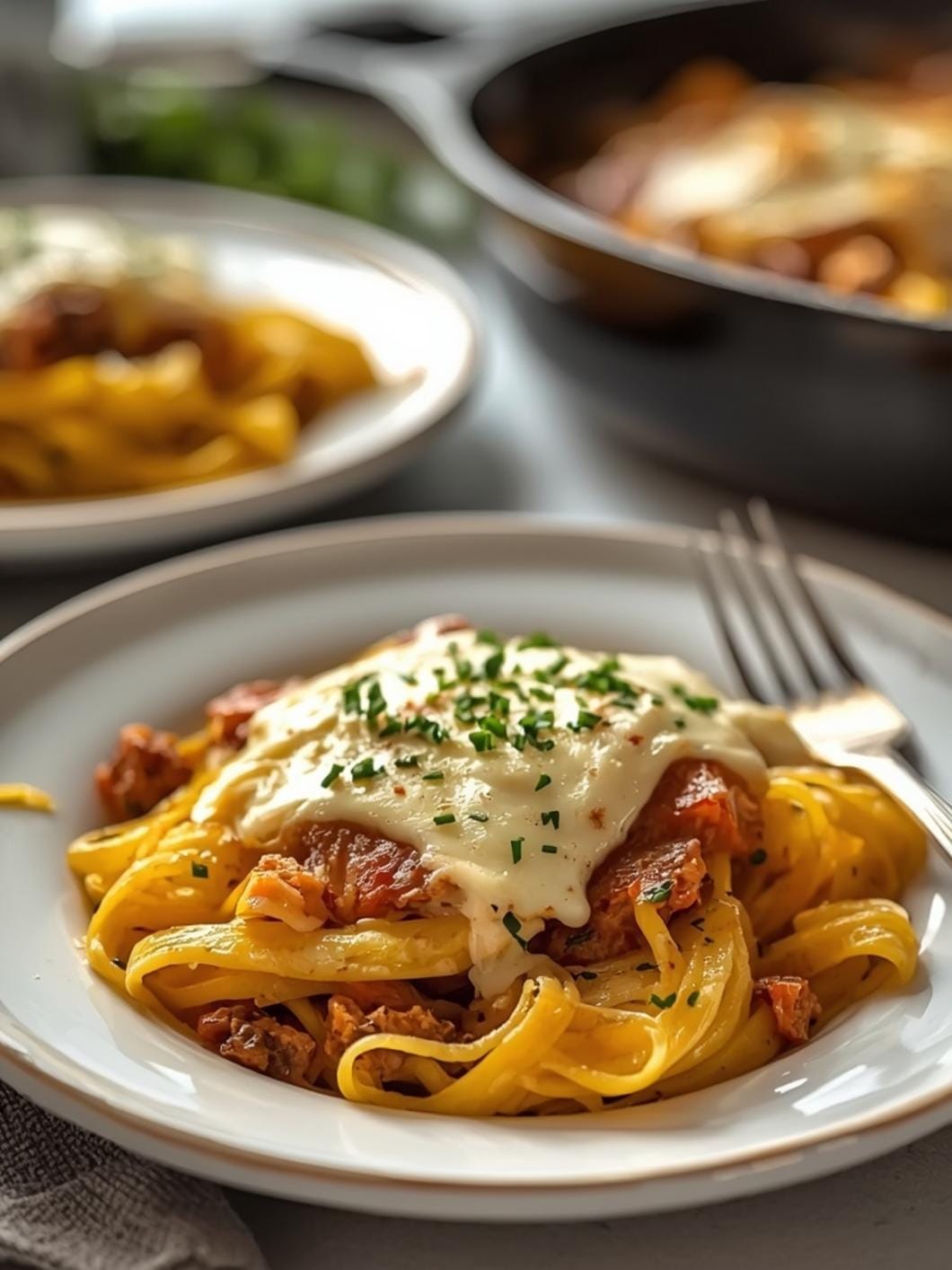 Garlic Parmesan Spaghetti Squash Bake: Easy & Healthy Side Dish