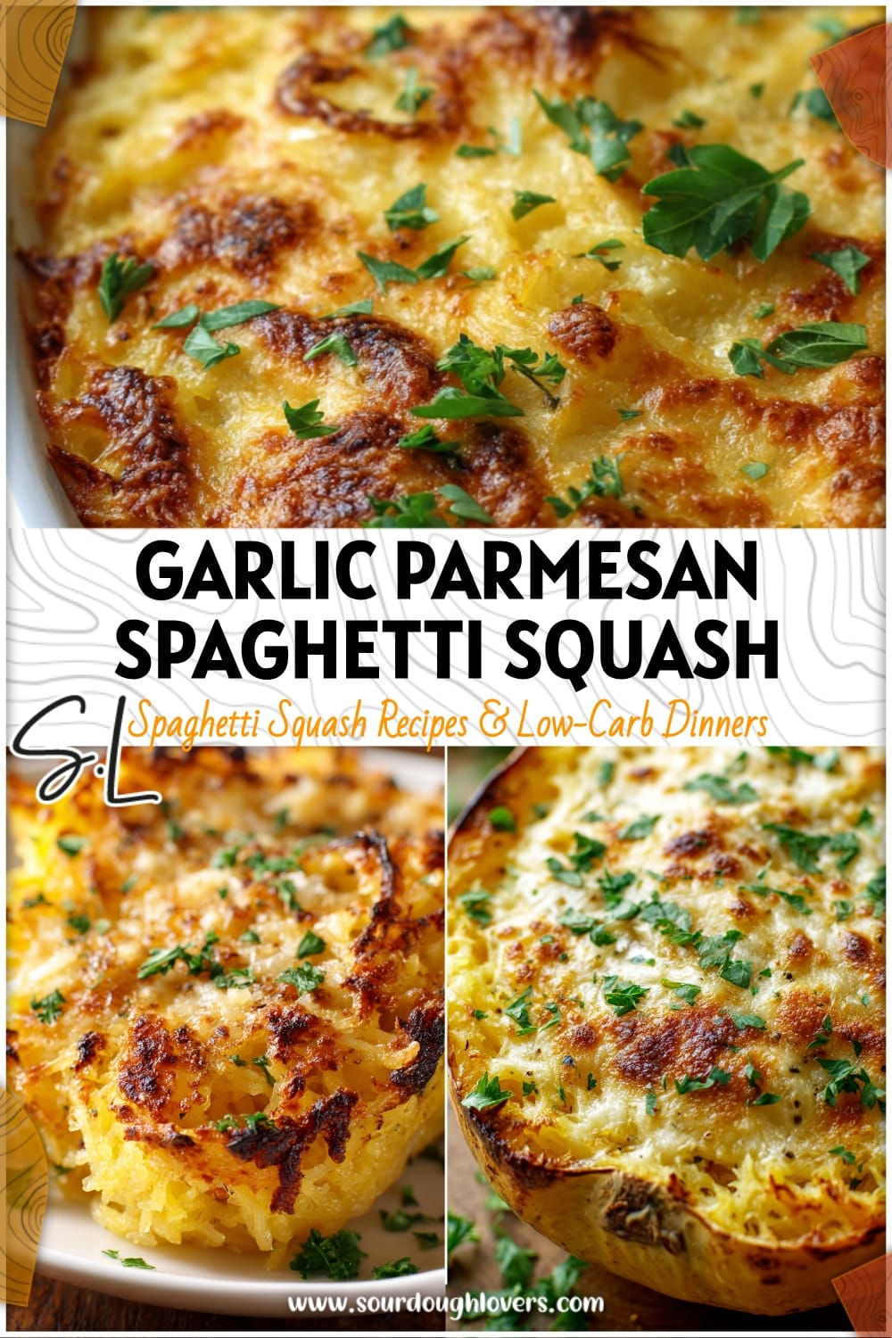 Garlic Parmesan Spaghetti Squash Bake: Easy & Healthy Side Dish