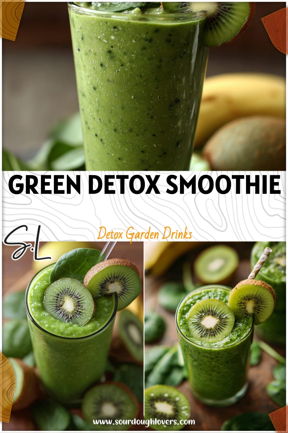 Green Detox Smoothie: Kiwi, Spinach & Avocado