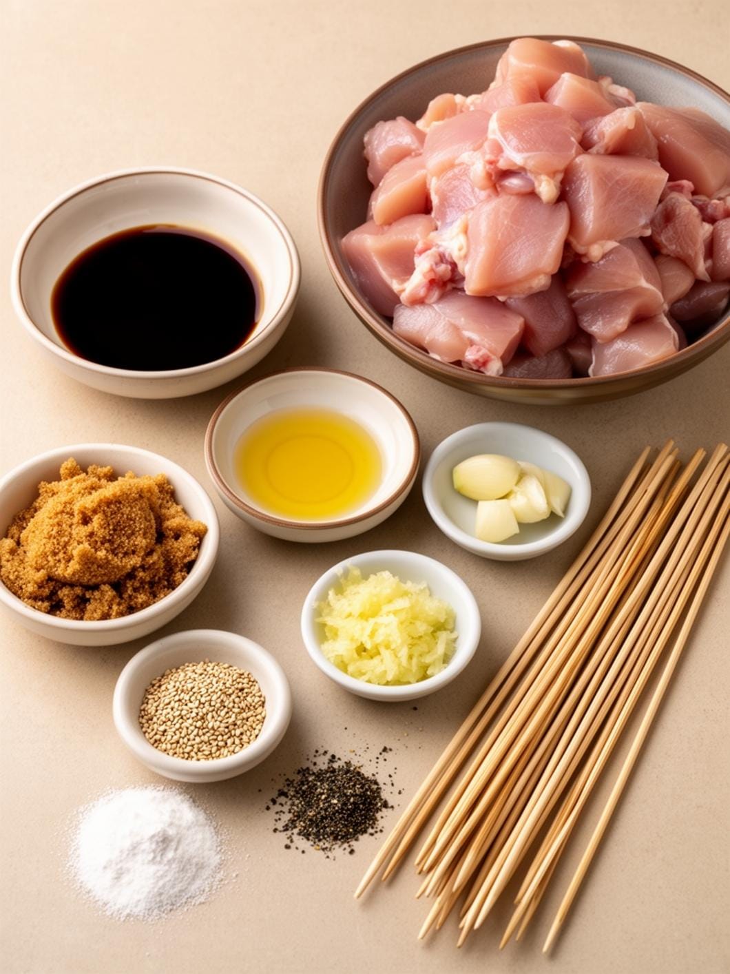 Grilled Korean BBQ Chicken Skewers with Easy Asian BBQ Sauce