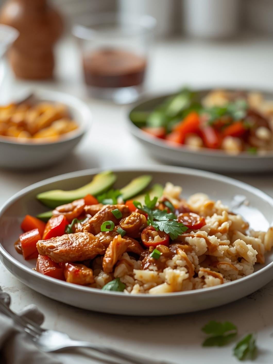 Healthy Chicken Teriyaki Meal-Prep Bowls with Veggies & Rice