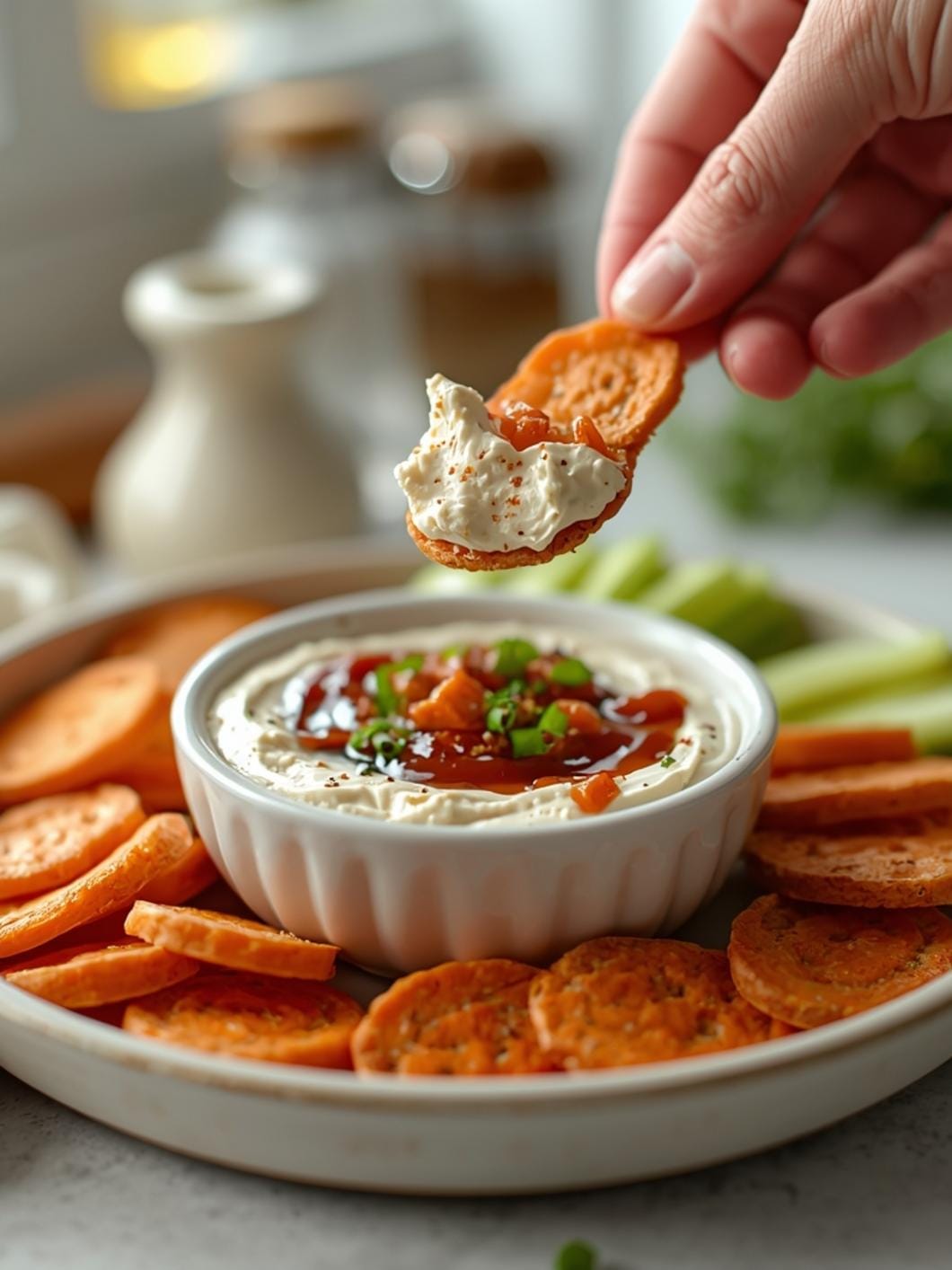 Healthy Cottage Cheese Carrot Cake Dip Recipe