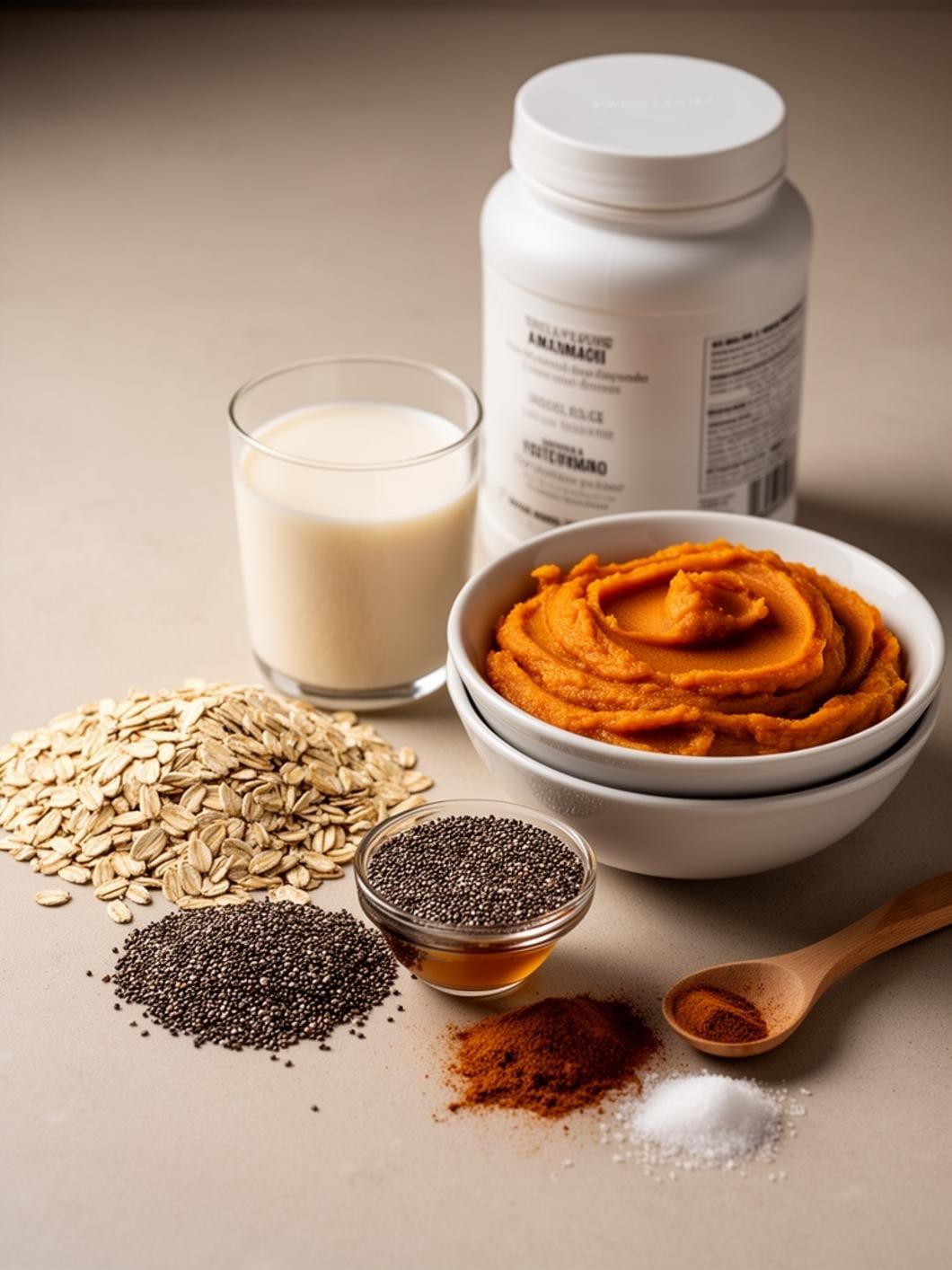 Healthy Pumpkin Protein Overnight Oats Recipe