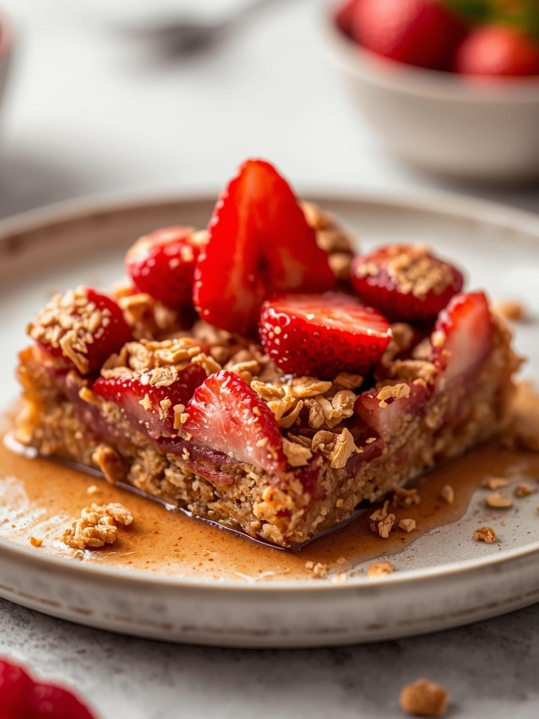 Healthy Sourdough Strawberry Breakfast Bars - Easy & Delicious Recipe