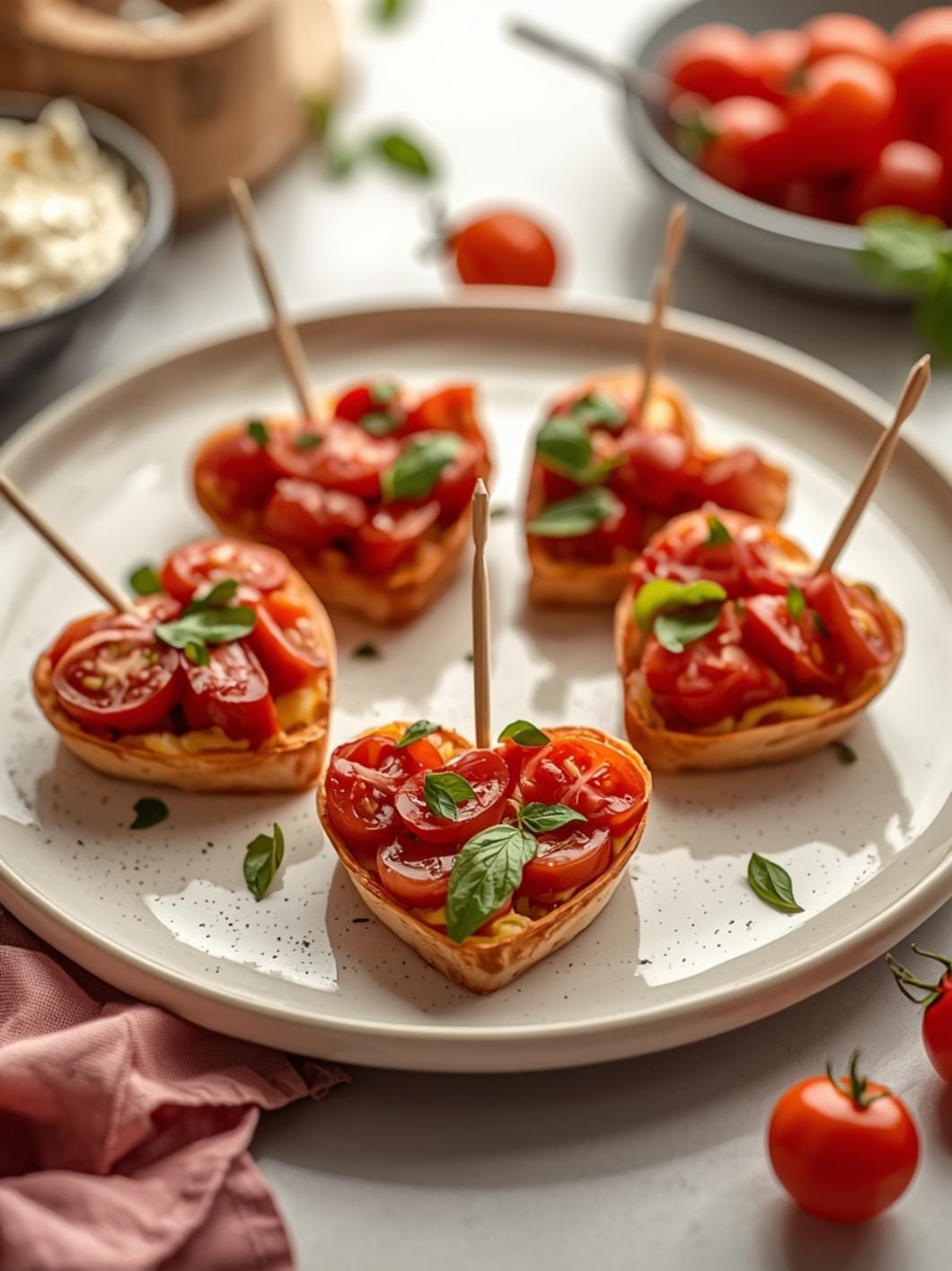 Heart-Shaped Caprese Skewers: Easy Valentine's Day Appetizer Idea