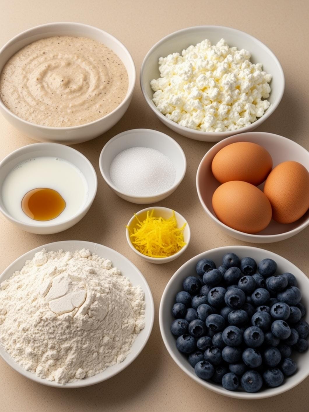 High-Protein Sourdough Pancake Bites with Lemon Blueberry
