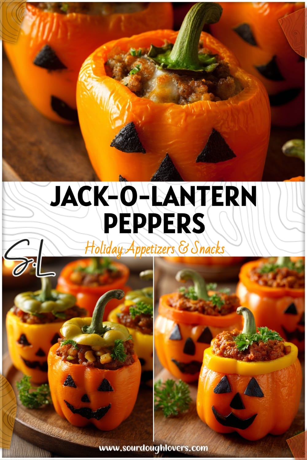 Spooky Stuffed Jack-O-Lantern Peppers for a Fun Halloween Dinner