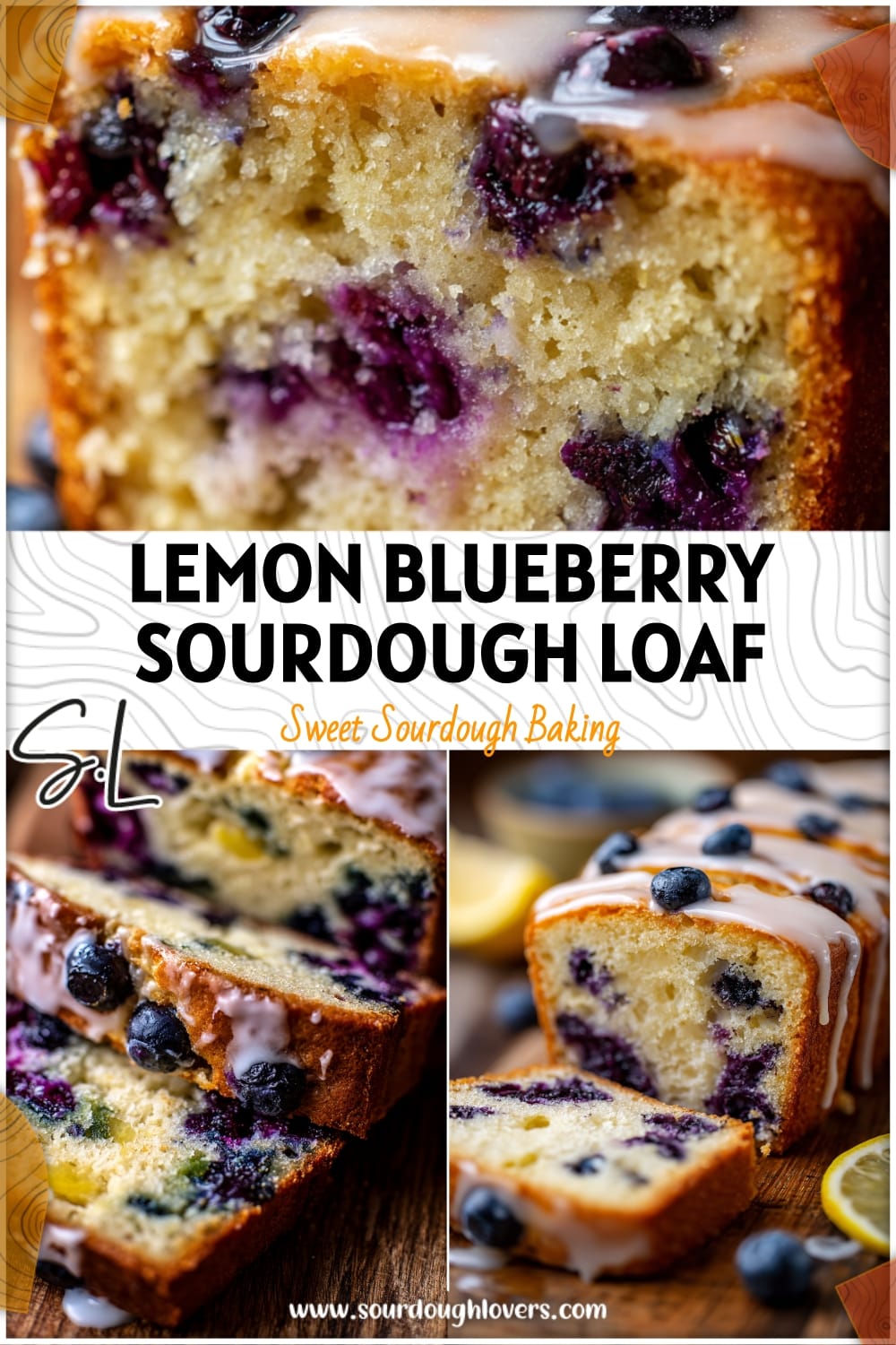 Easy Lemon Blueberry Sourdough Snack Loaf Recipe