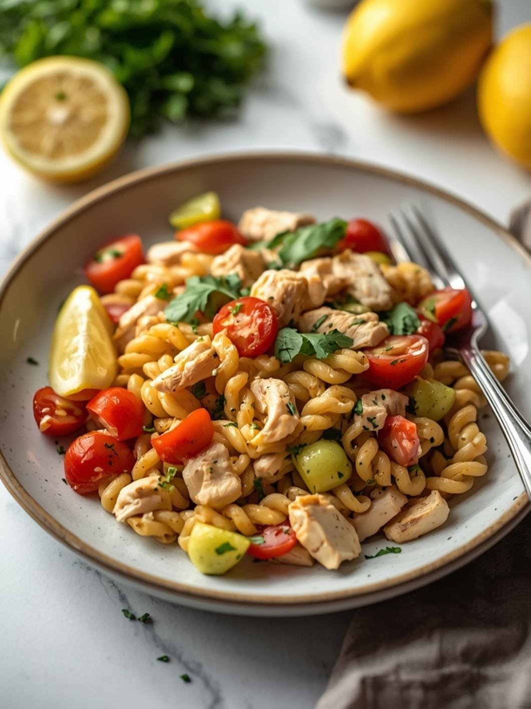 Lemon Chicken Pasta Salad: Easy & Healthy Dinner Recipe 15 Lemon Chicken Pasta Salad: Easy & Healthy Dinner Recipe