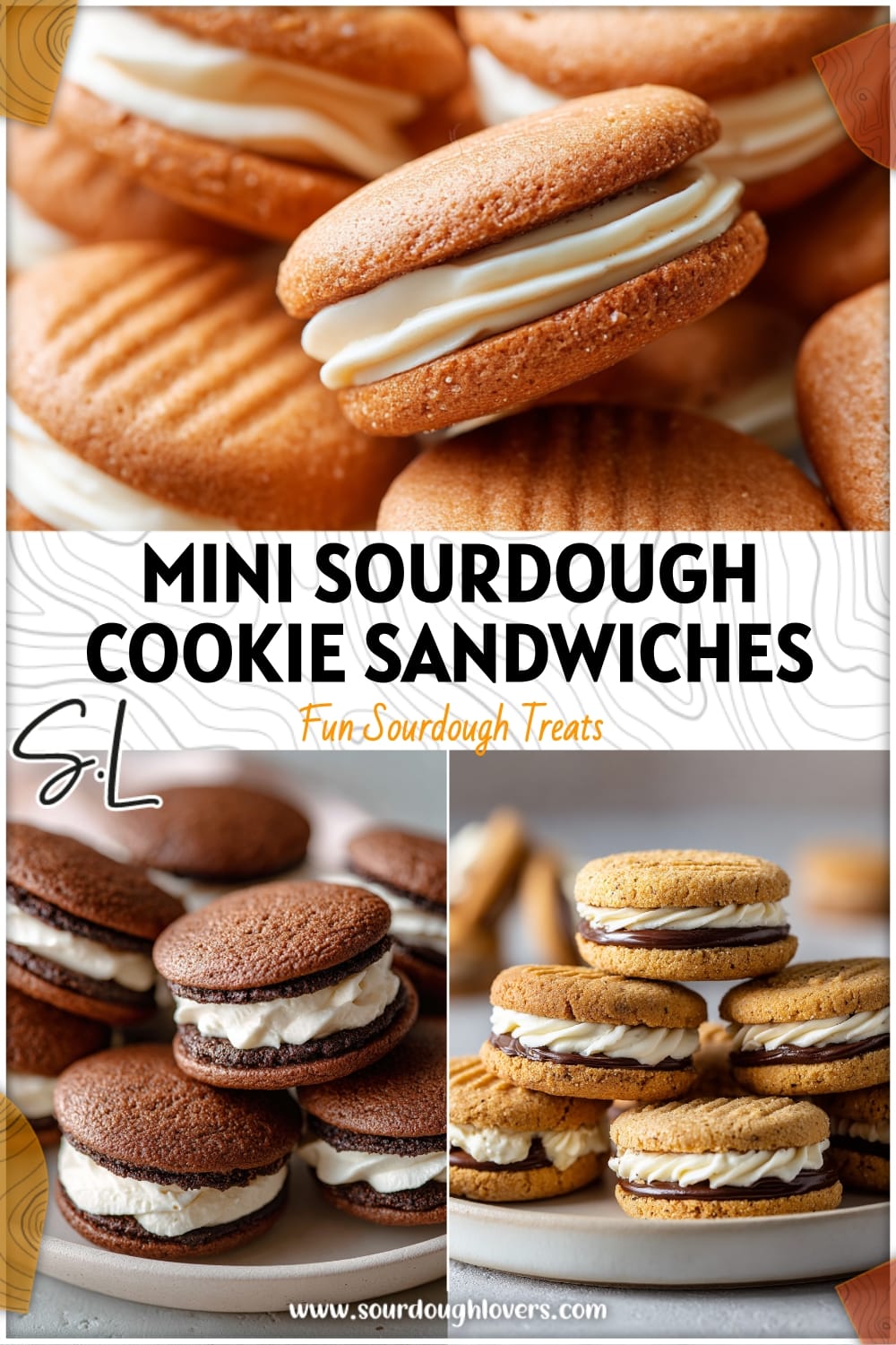 Mini Sourdough Cookie Sandwiches: Homemade Sandwich Cookies