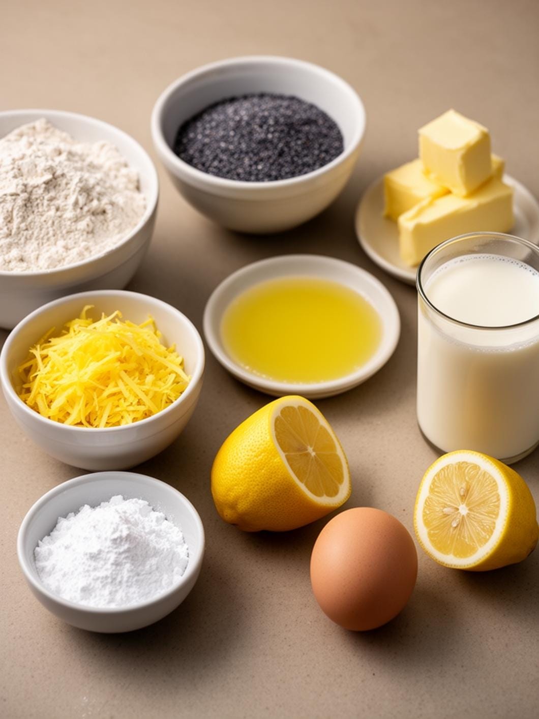 Moist Sourdough Lemon Poppy Seed Muffins for Breakfast