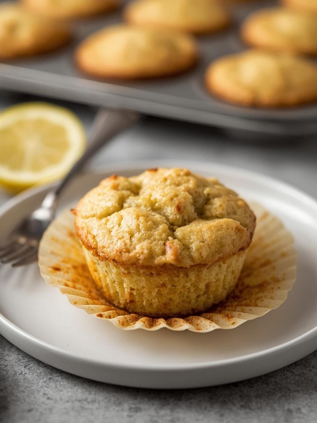 Moist Sourdough Lemon Poppy Seed Muffins for Breakfast