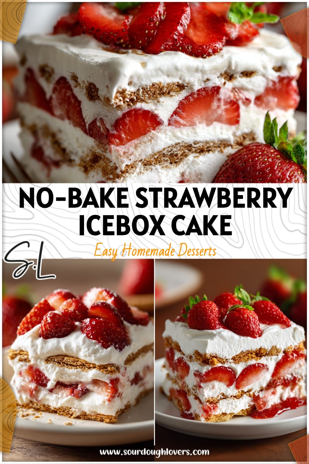 Easy No-Bake Strawberry Icebox Cake with Cream Cheese