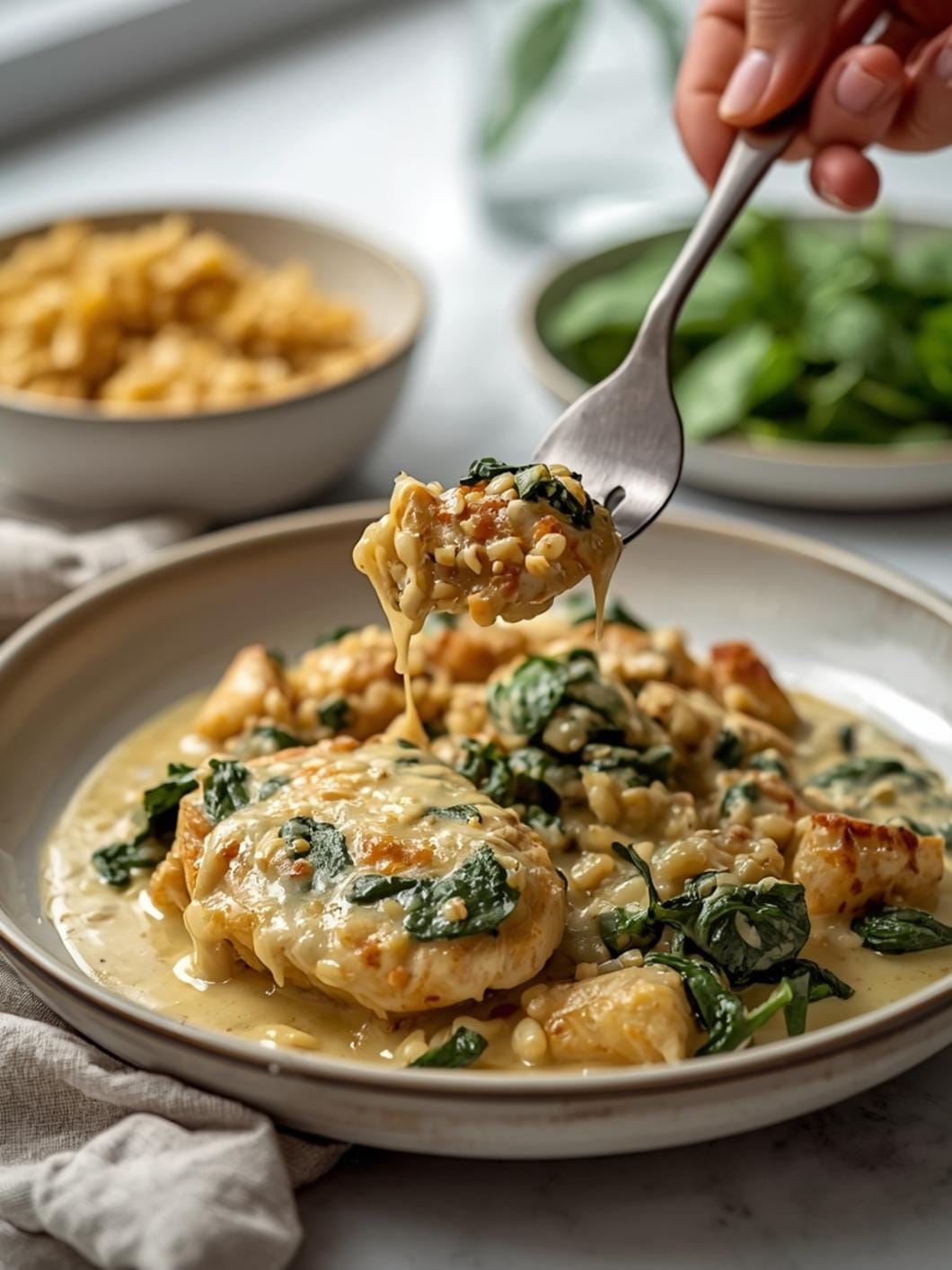 One-Pan Creamy Garlic Chicken with Spinach 15 One-Pan Creamy Garlic Chicken with Spinach