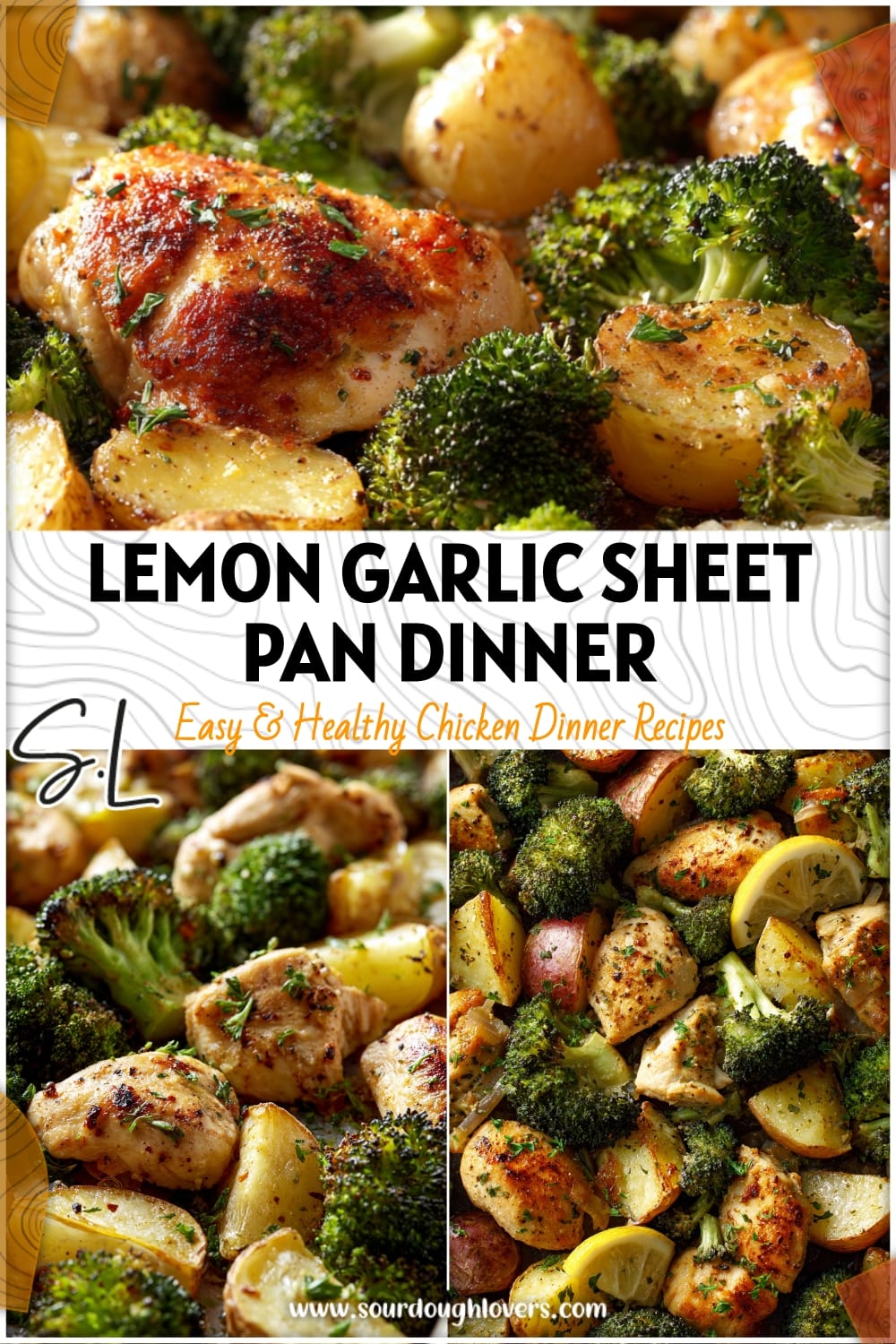 Easy Lemon Garlic Sheet Pan Chicken with Broccoli & Potatoes 14 Easy Lemon Garlic Sheet Pan Chicken with Broccoli & Potatoes