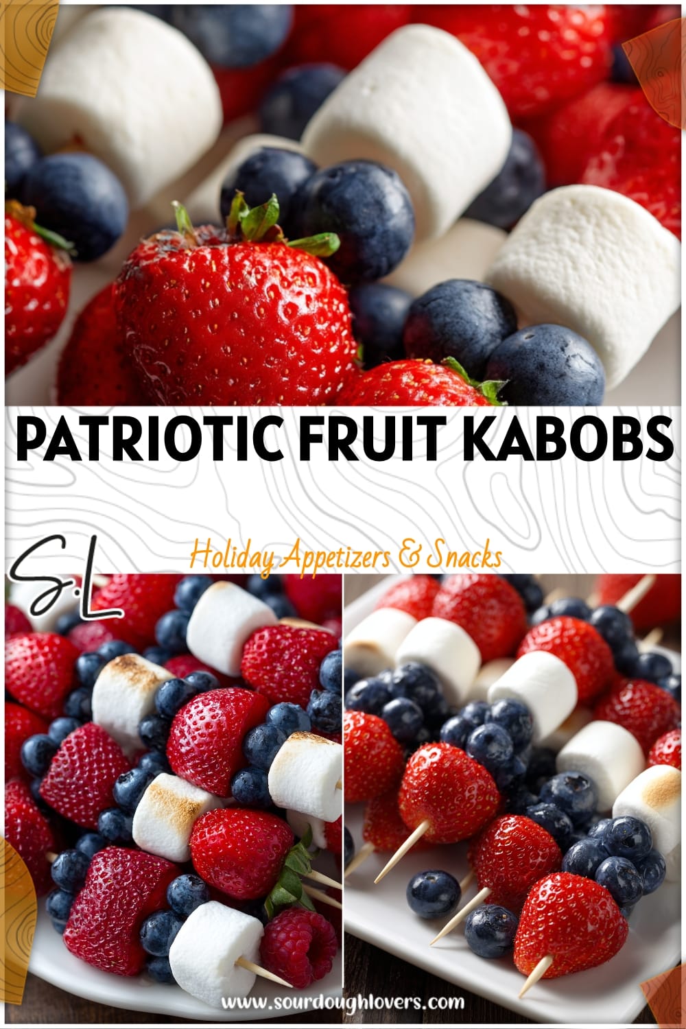 Patriotic Fruit Kabobs: Easy Red, White, and Blue Snack for Summer Parties