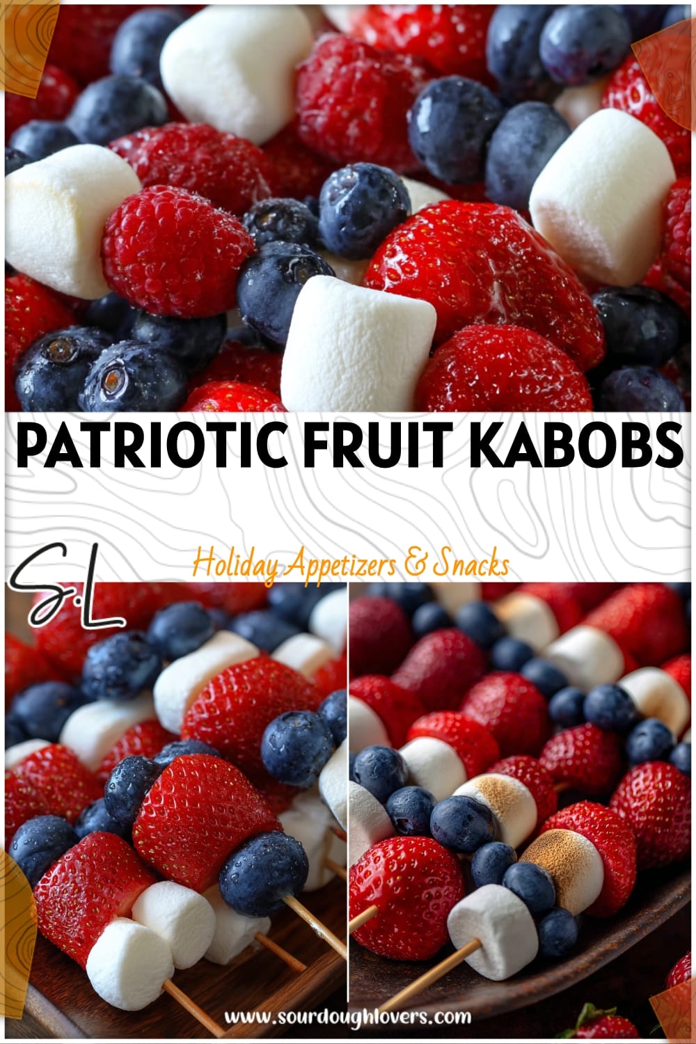 Patriotic Fruit Kabobs: Easy Red, White & Blue Party Food for Kids