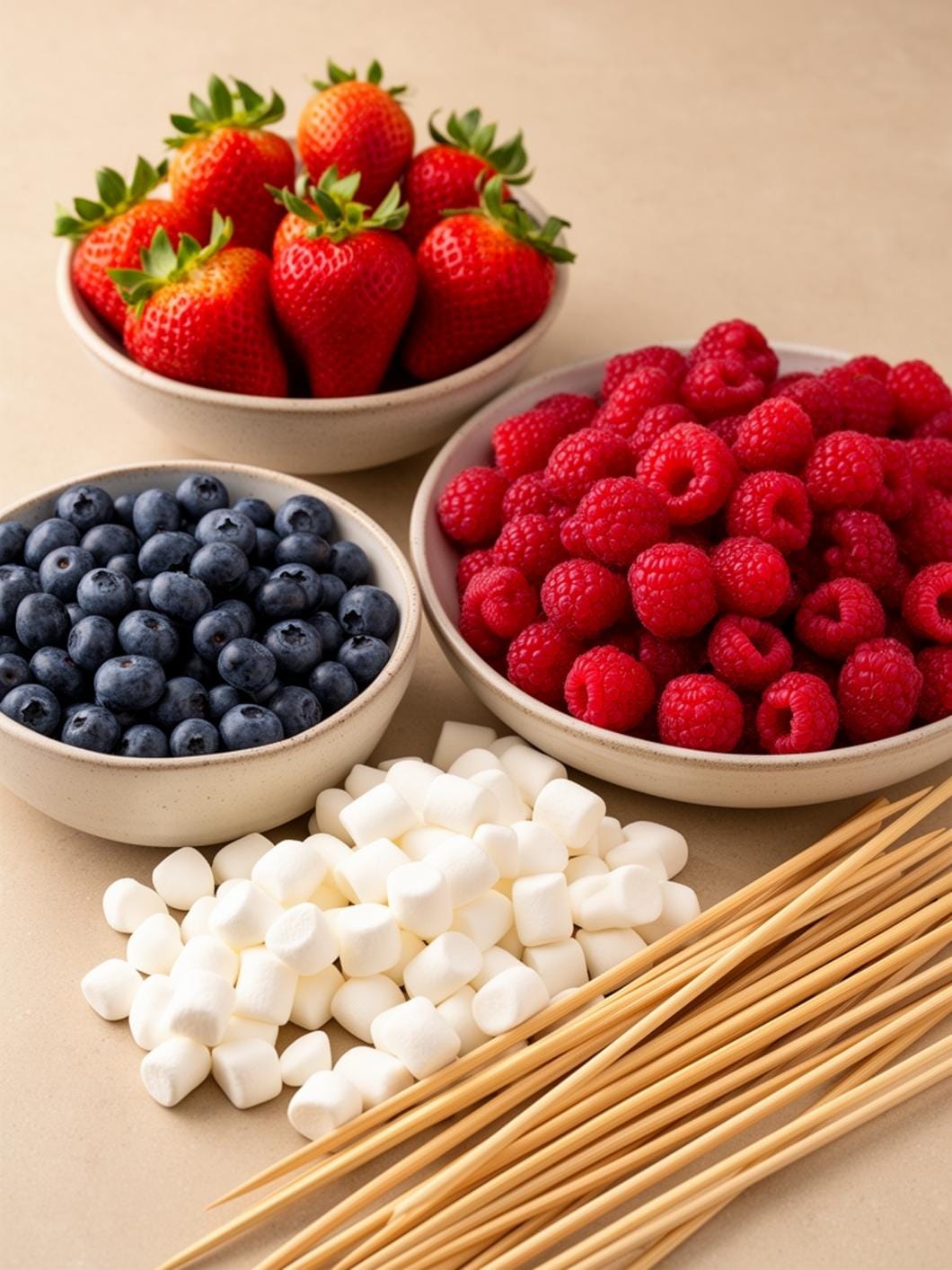 Patriotic Fruit Kabobs: Easy Red, White & Blue Party Food for Kids