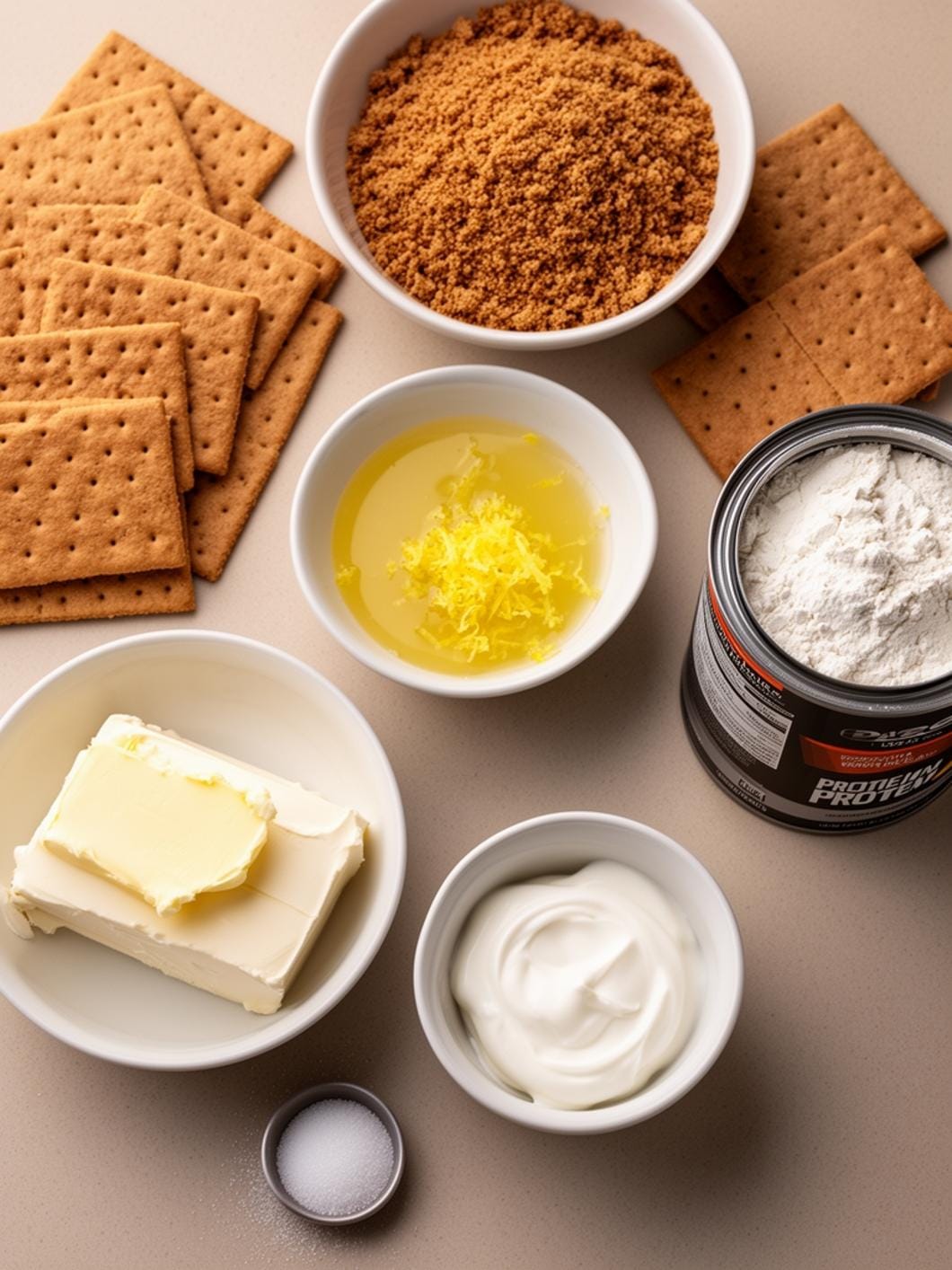 Protein Lemon Cheesecake Cups: Healthy High Protein Dessert Bites